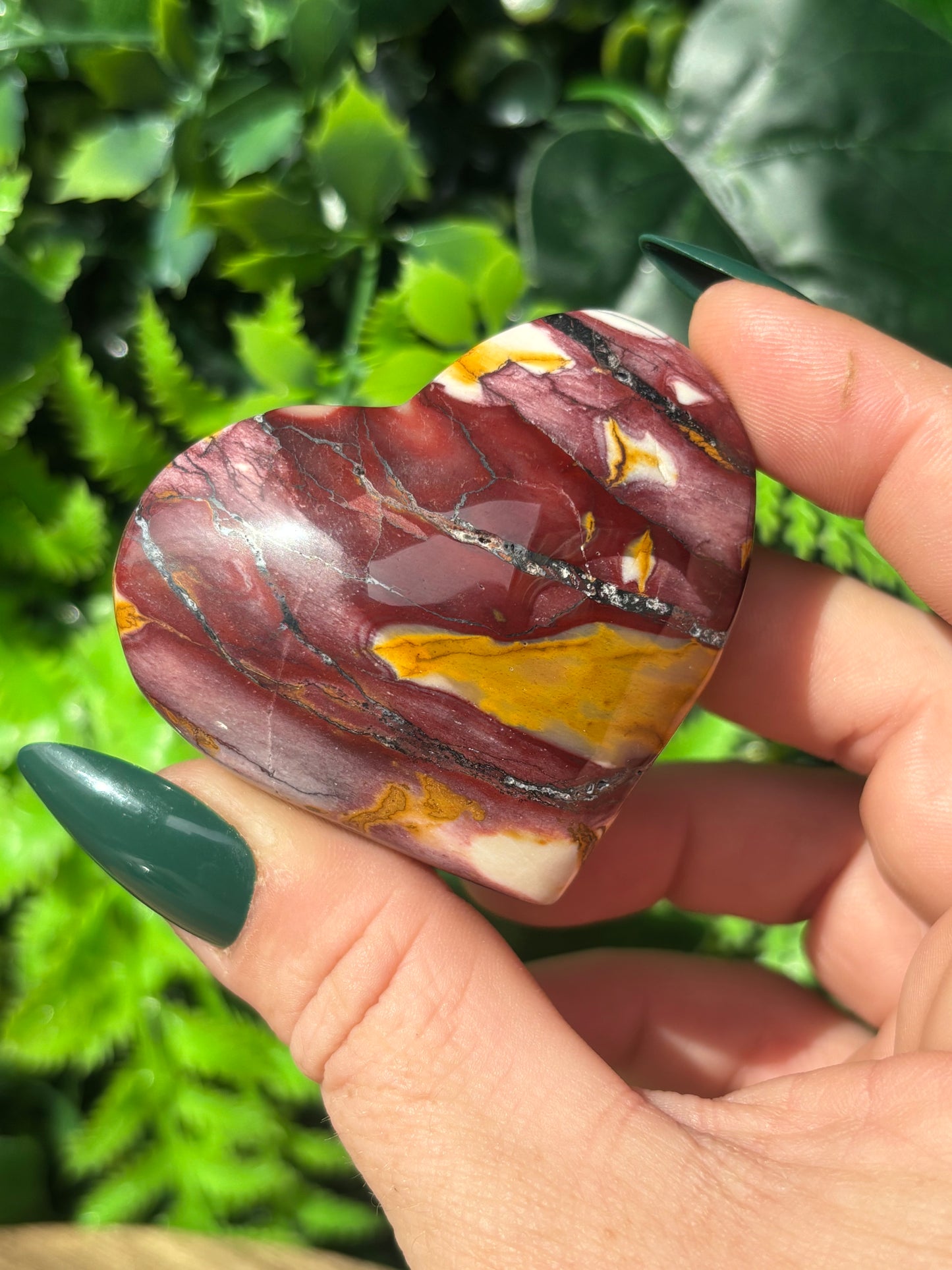 Mookaite hearts