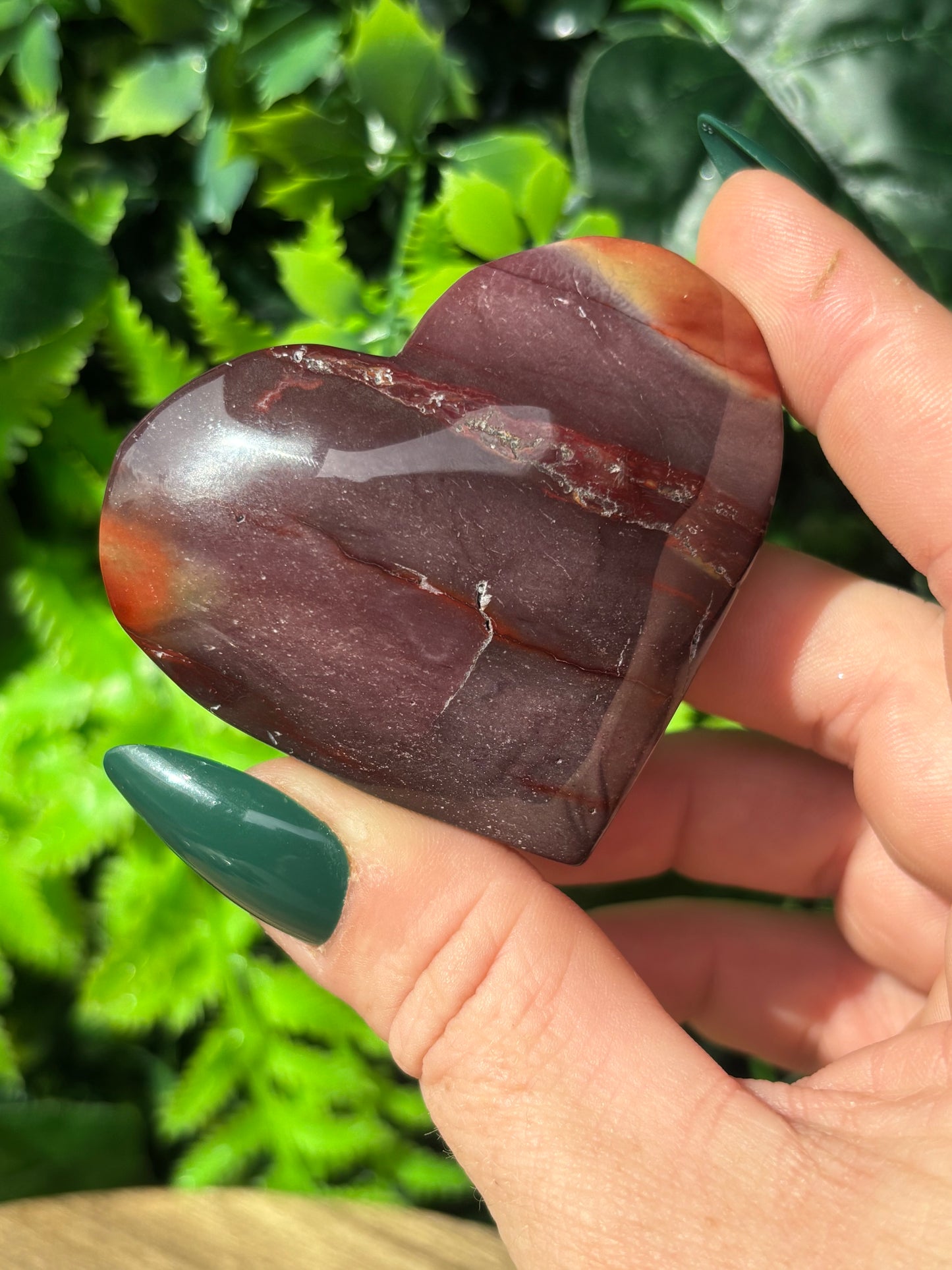 Mookaite hearts