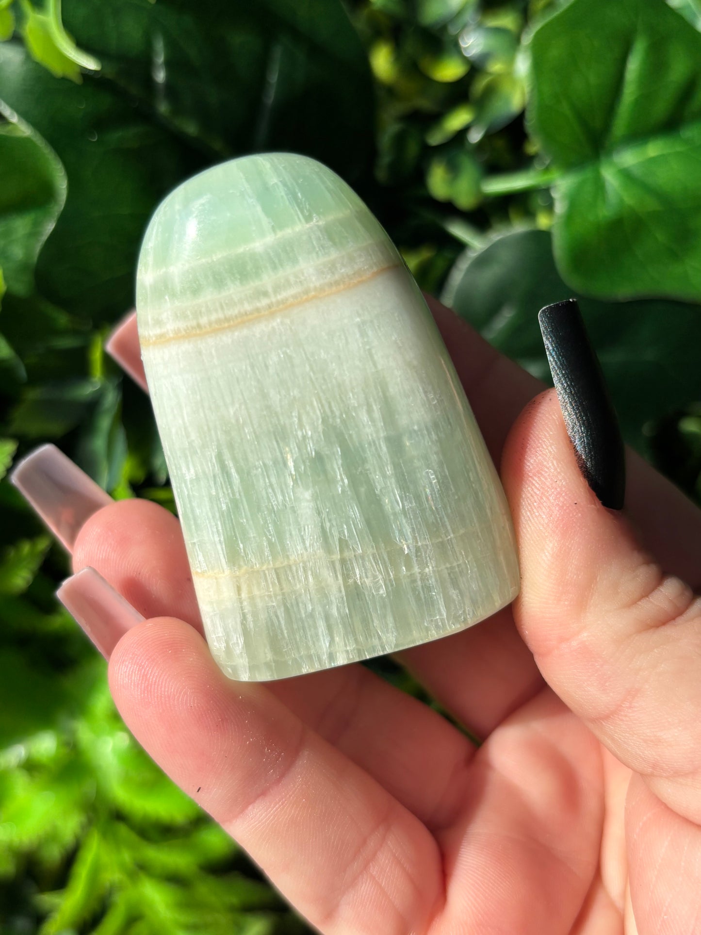 Pistachio Calcite freeforms