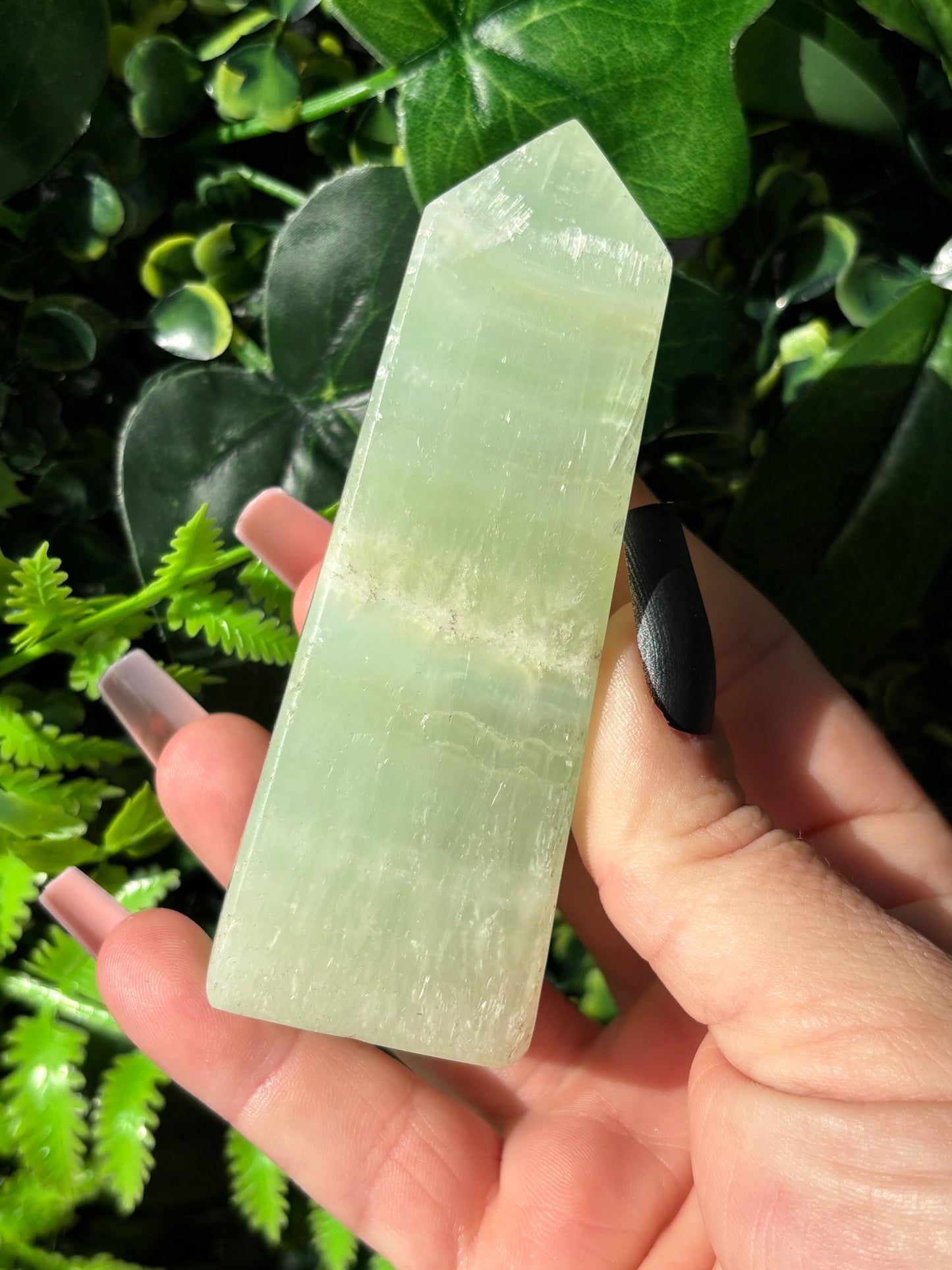 Pistachio Calcite towers