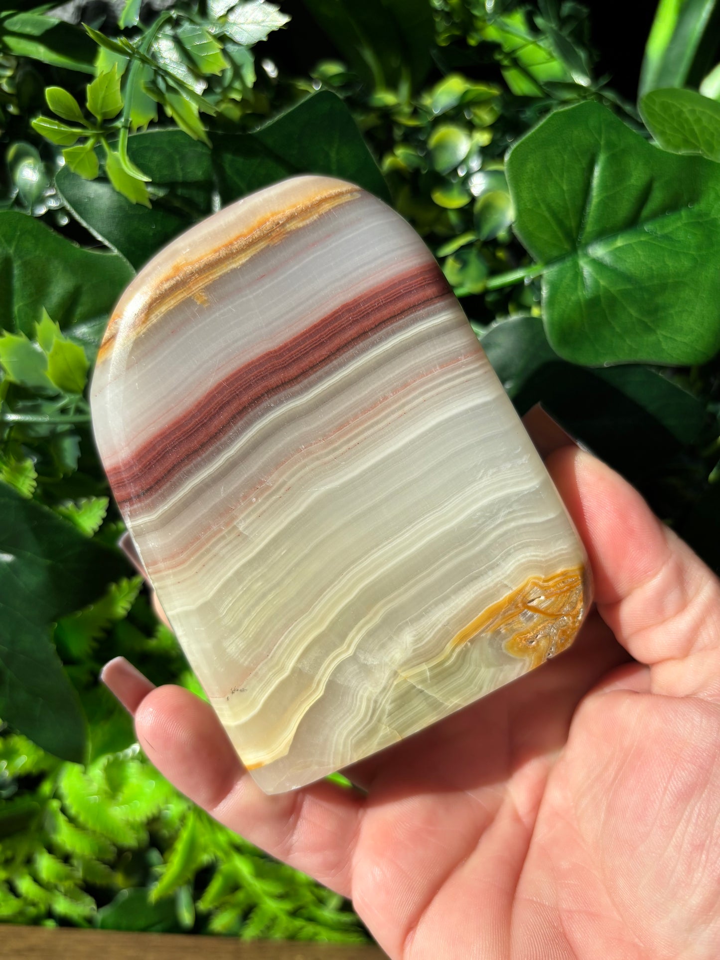 Pink Banded Onyx freeform