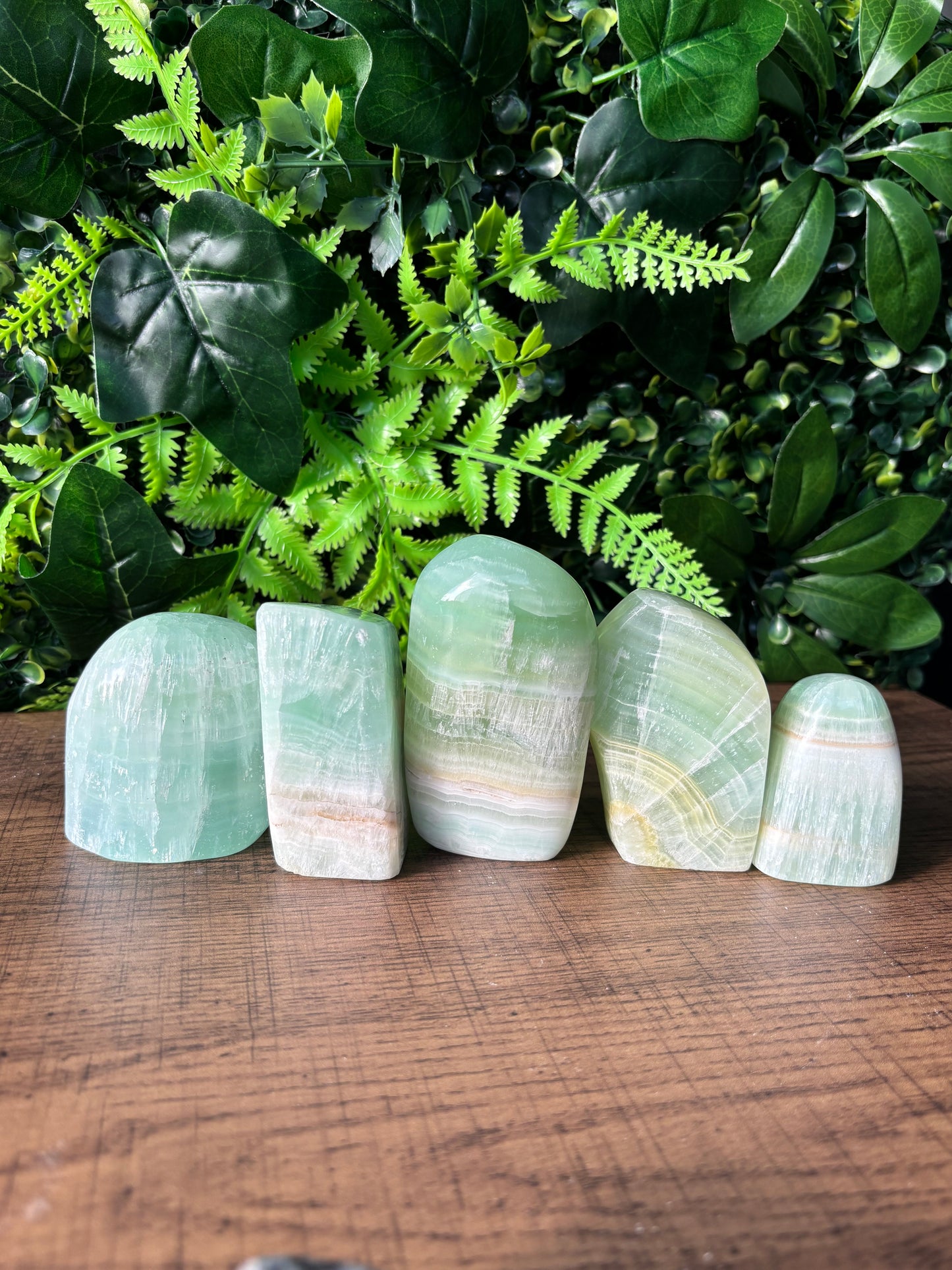 Pistachio Calcite freeforms