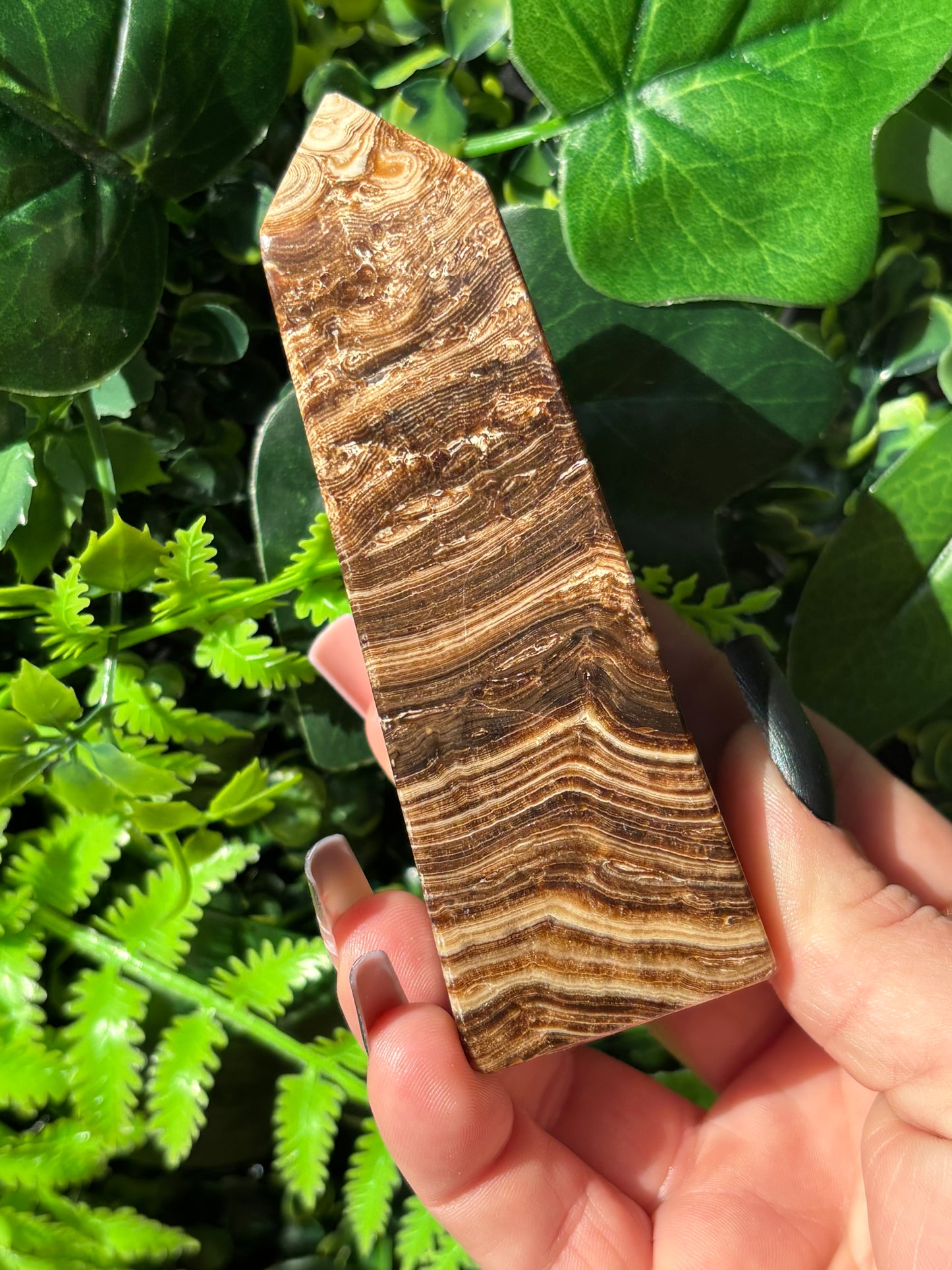 Chocolate Calcite towers