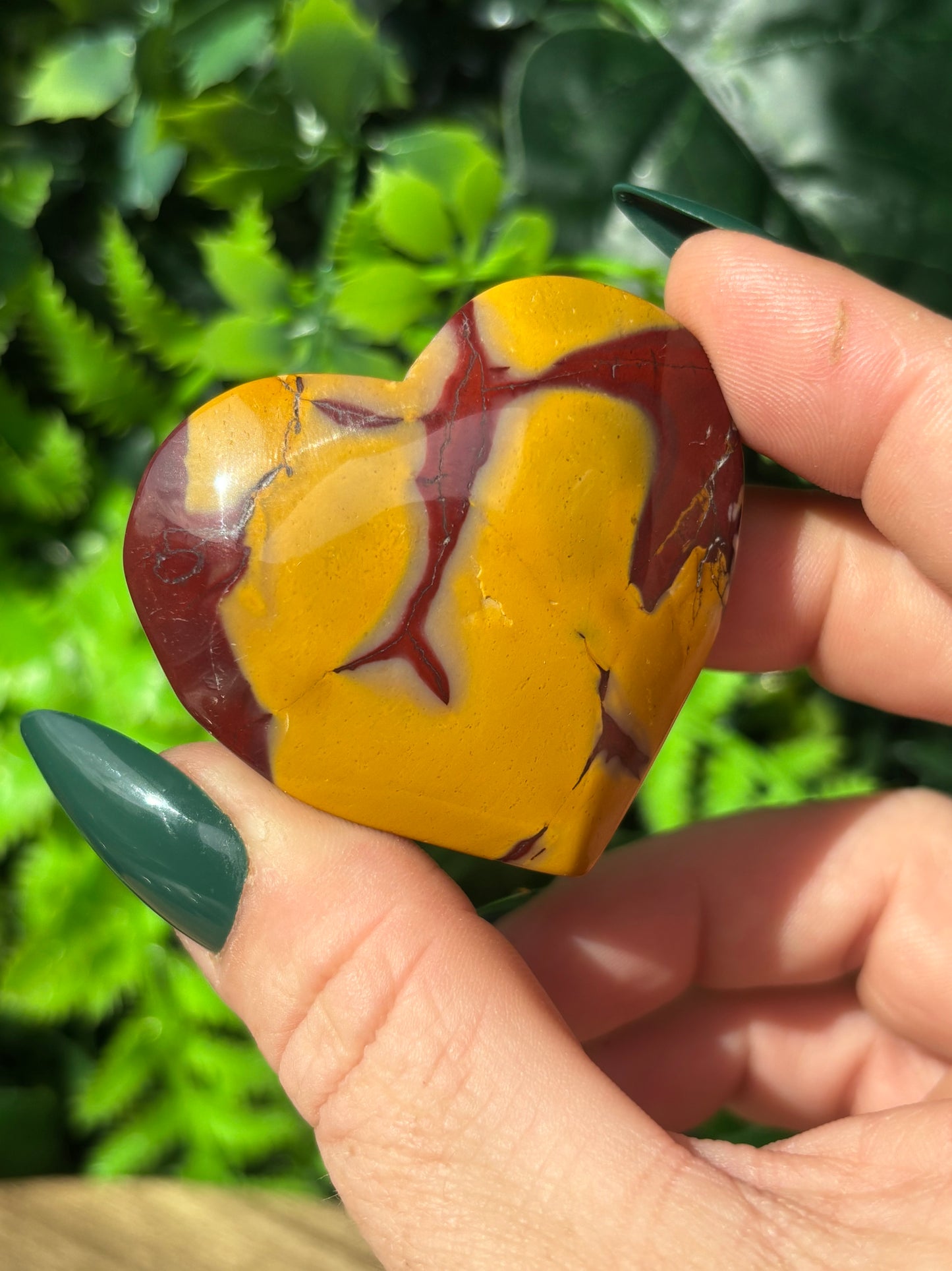 Mookaite hearts