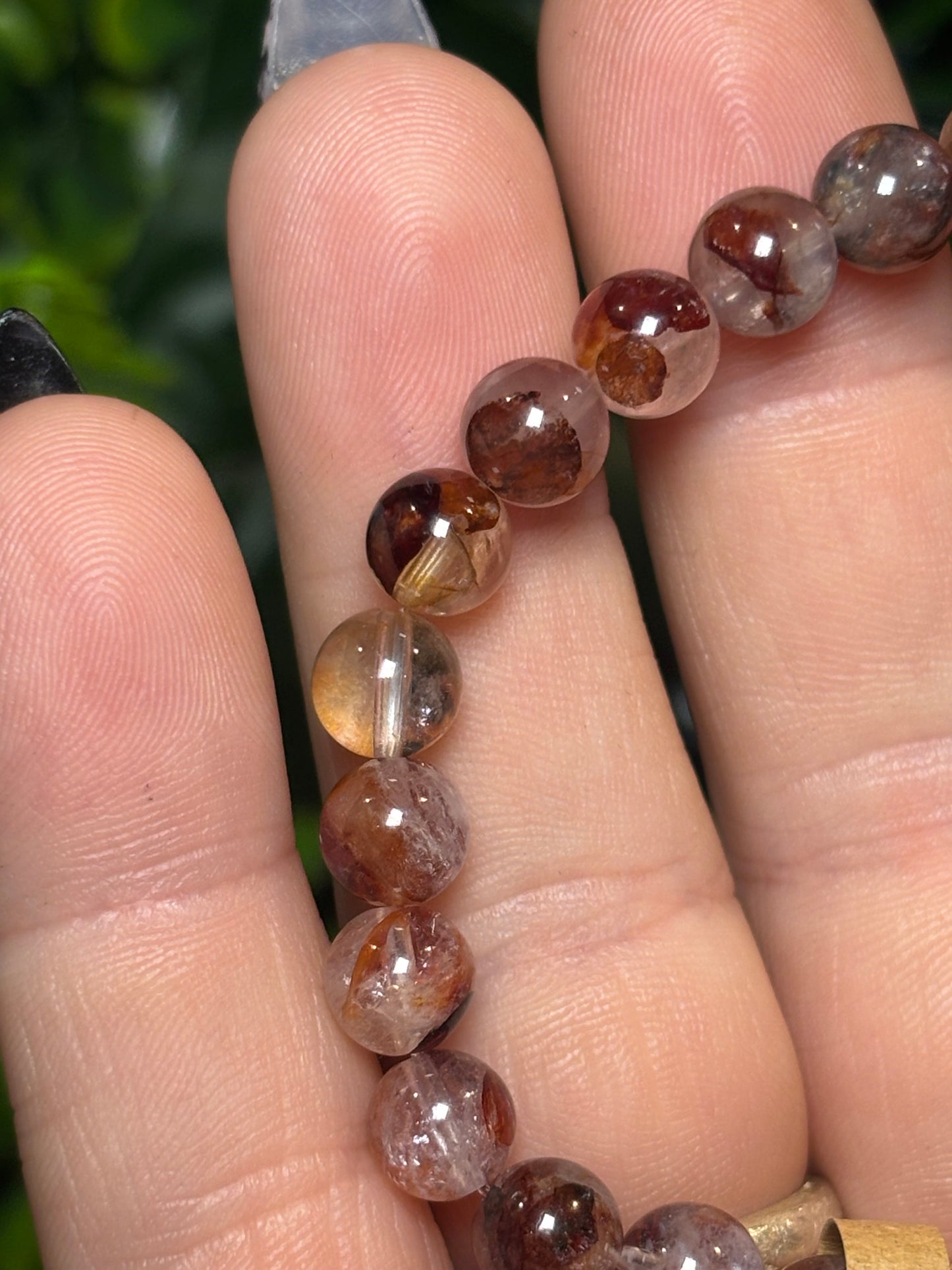 High Quality Fire Quartz beaded bracelet - 6mm