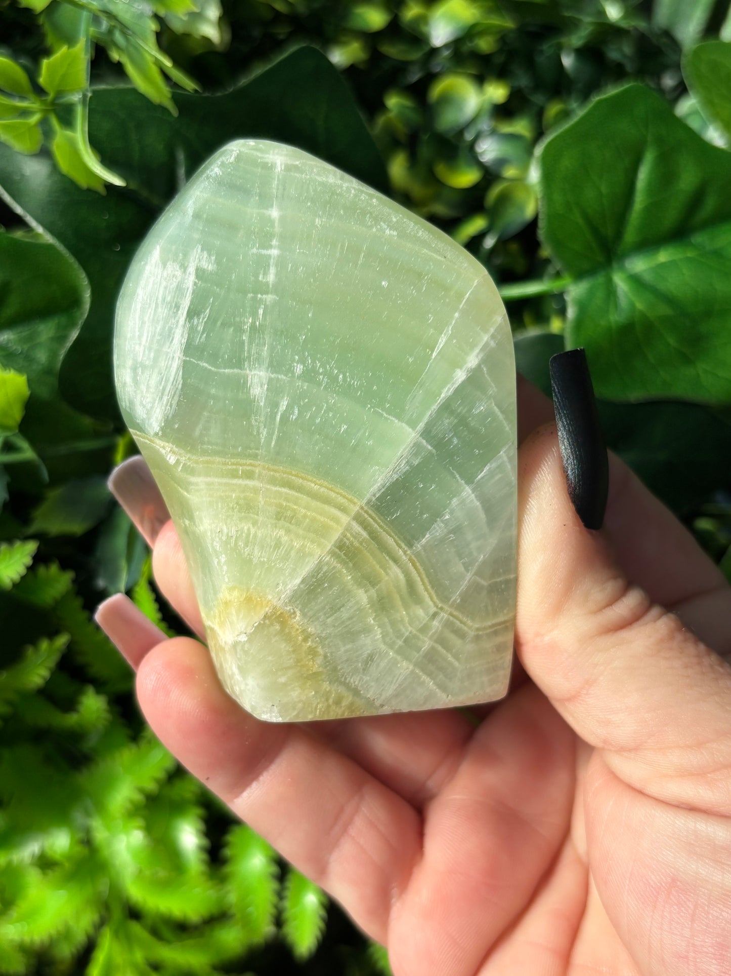 Pistachio Calcite freeforms