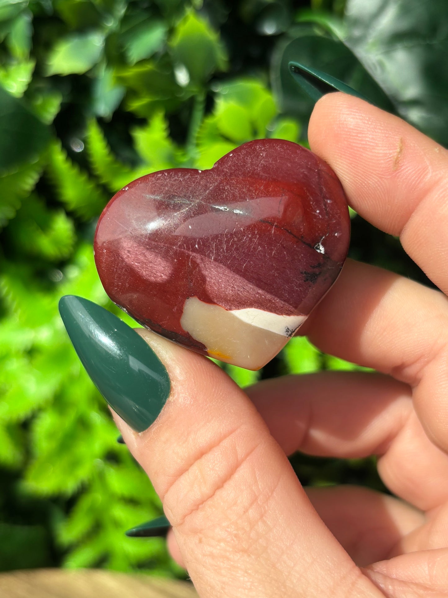 Mookaite hearts