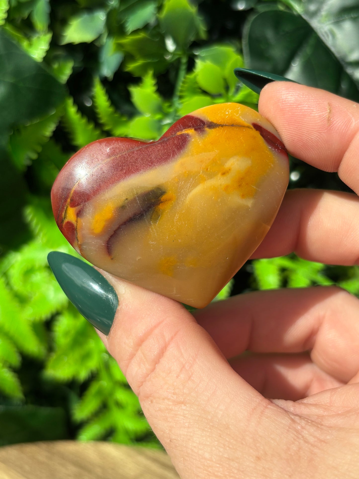 Mookaite hearts