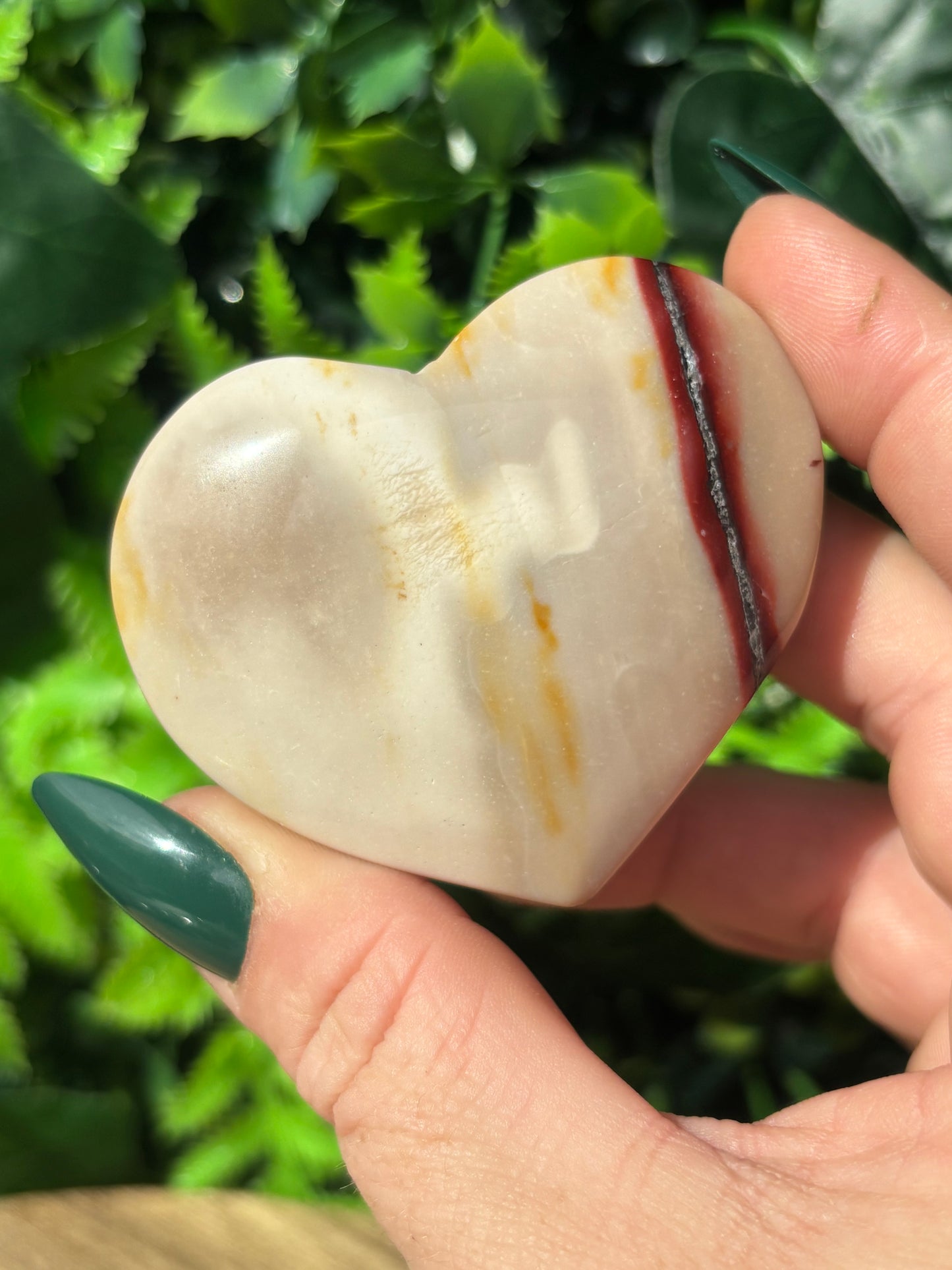 Mookaite hearts