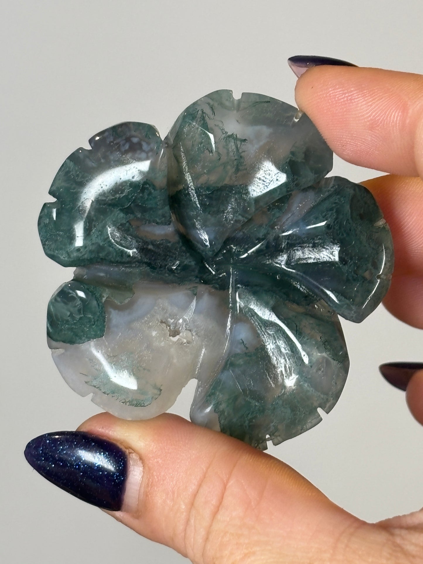 Moss agate blossoms