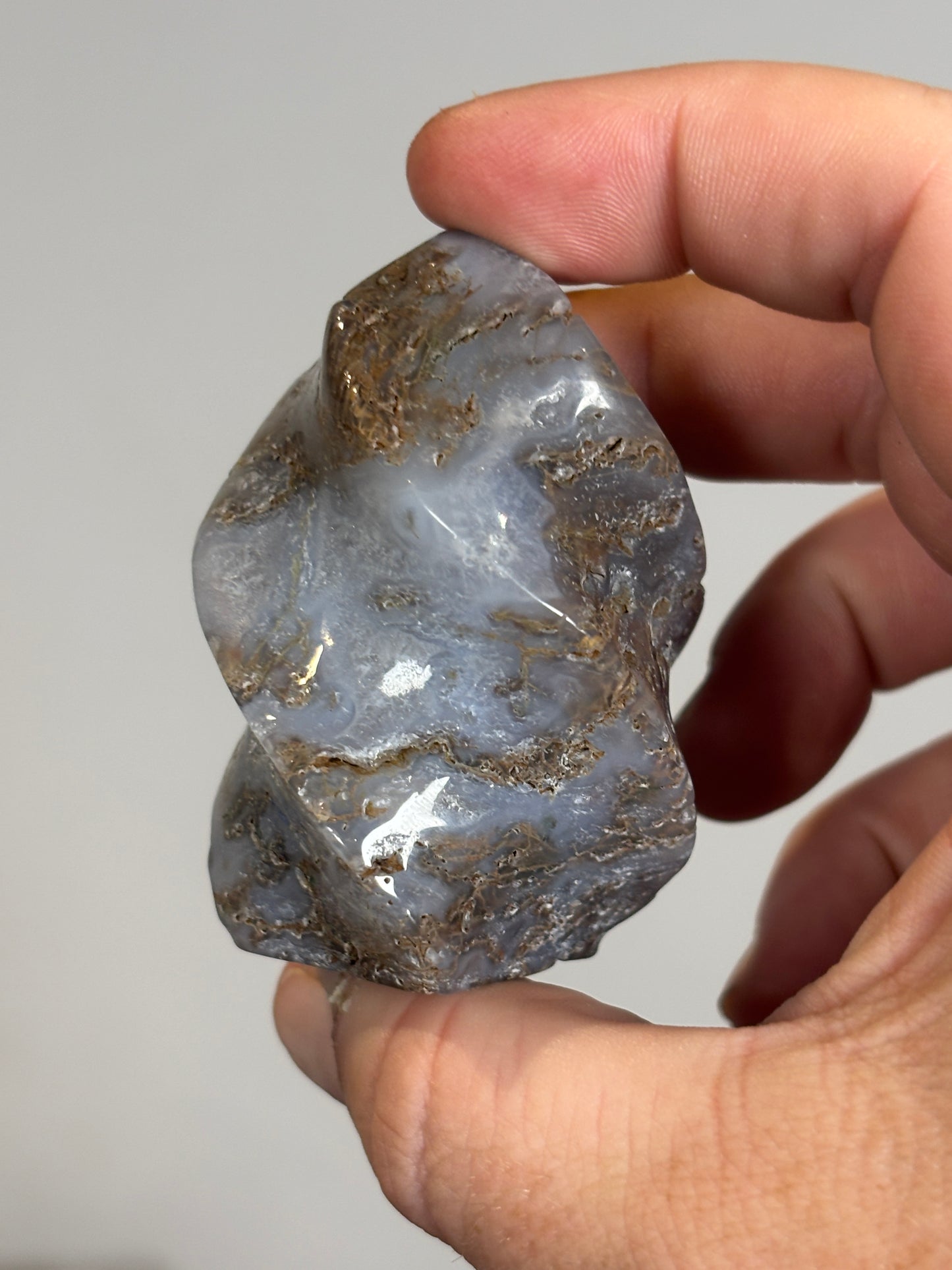 Moss agate flames