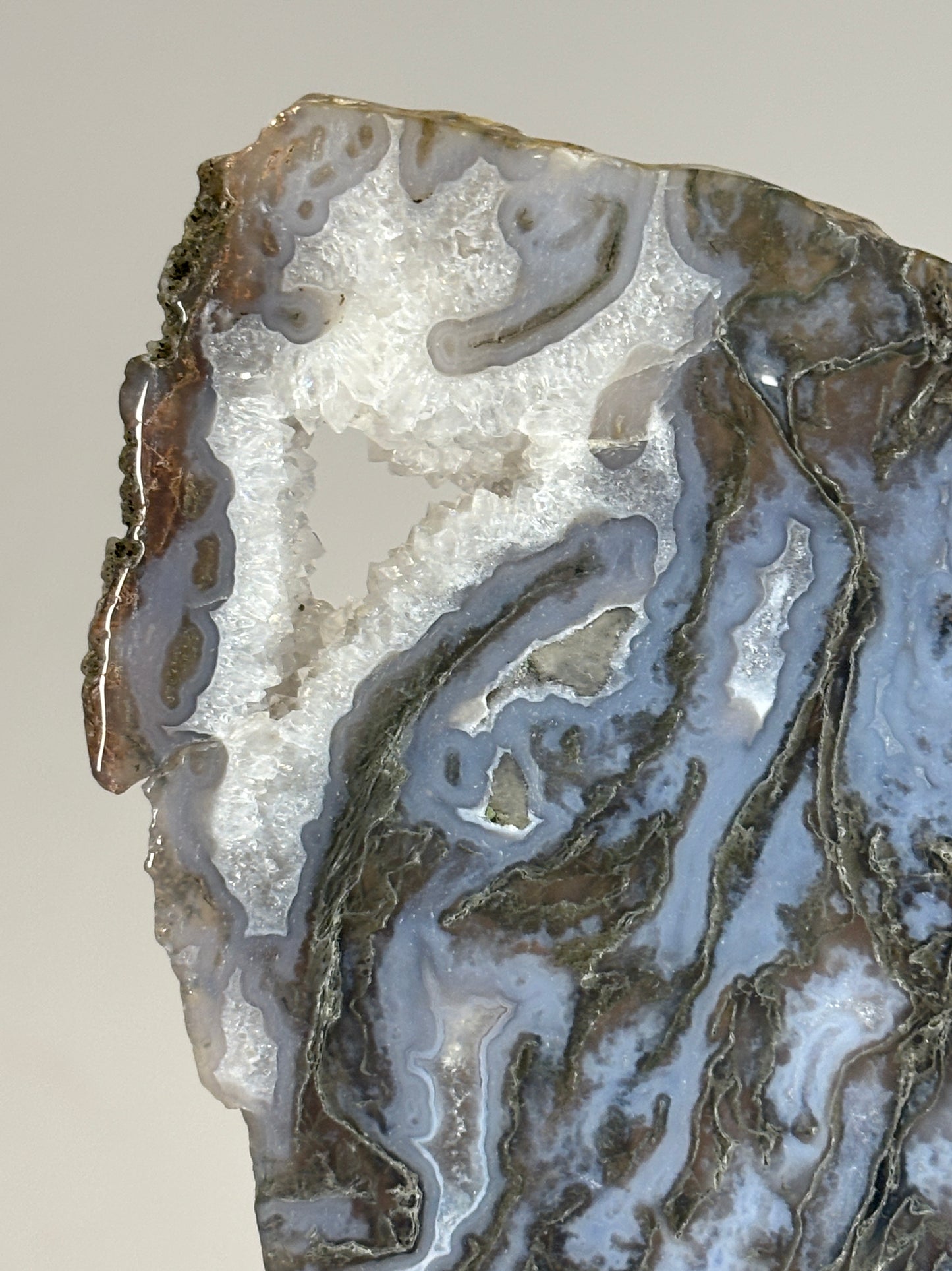 Moss Agate slabs - raw edge
