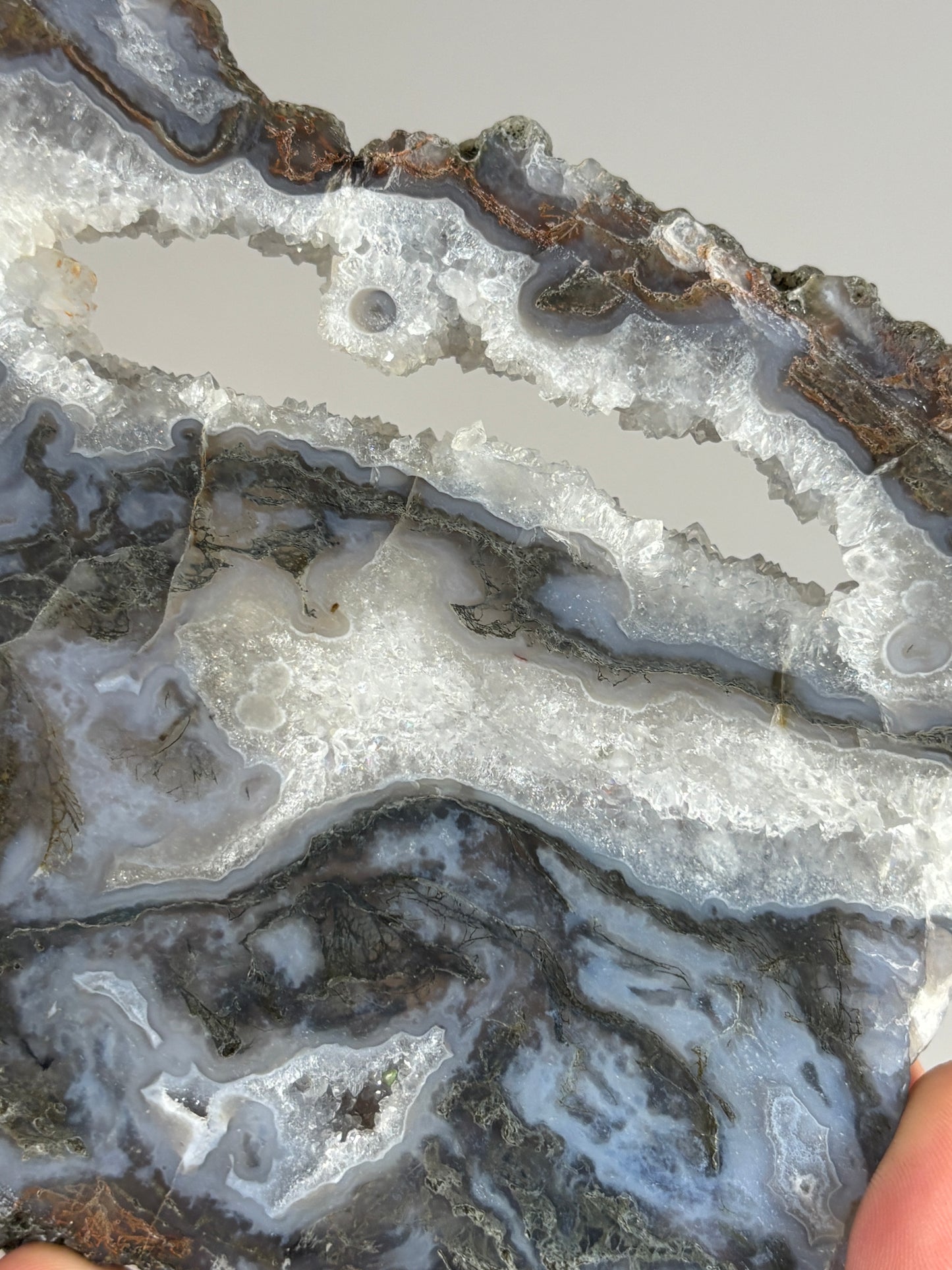 Moss Agate slabs - raw edge