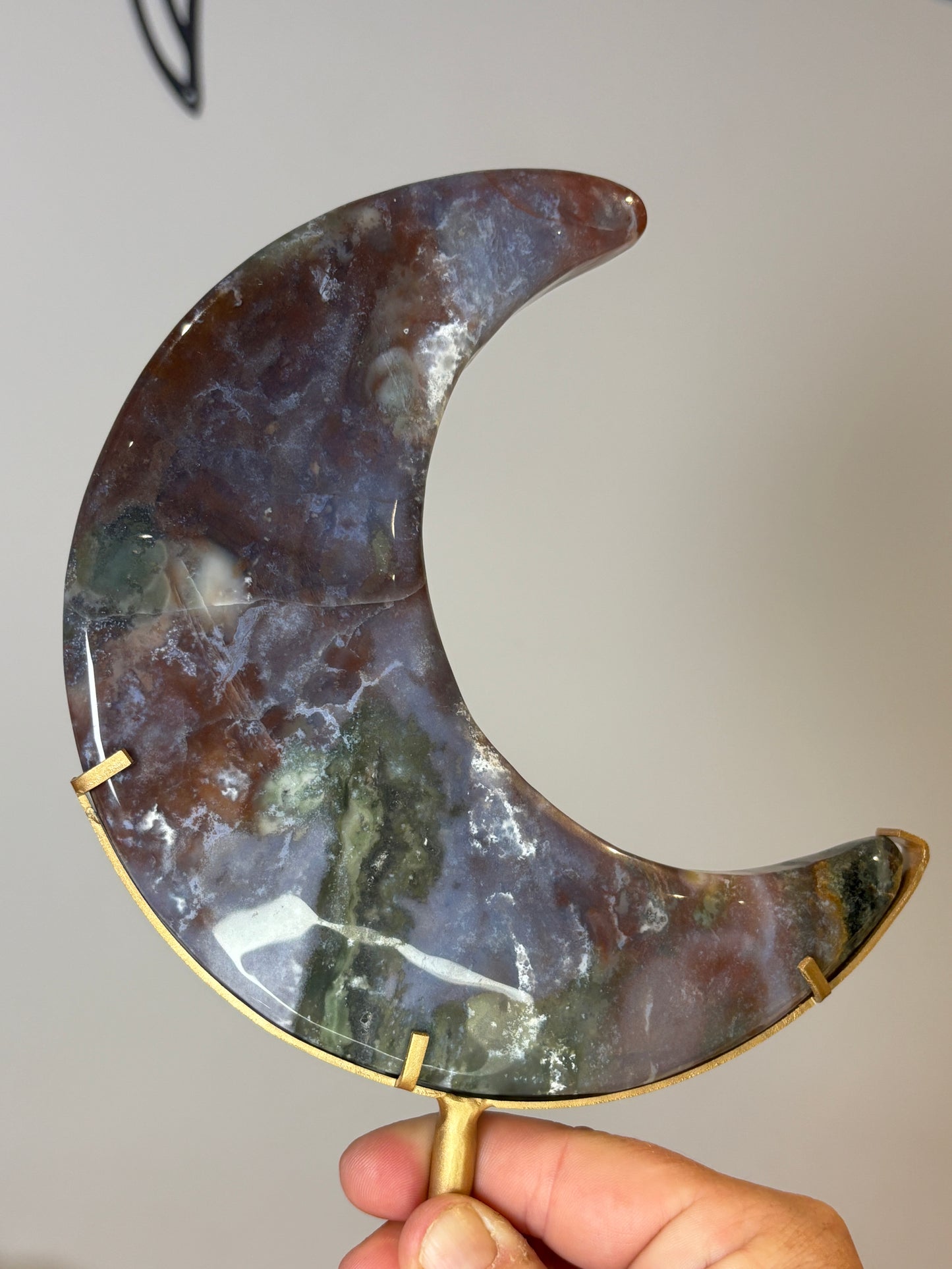 Statement Moons on custom metal stands - various materials