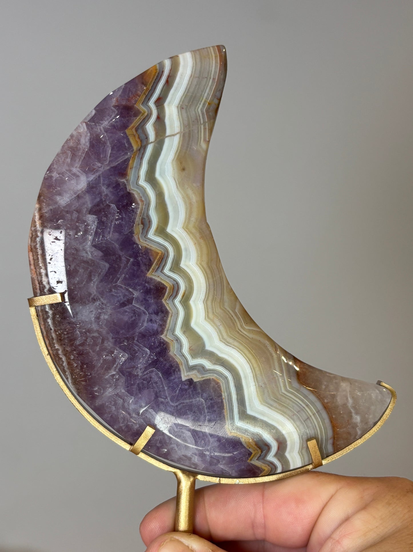 Statement Moons on custom metal stands - various materials