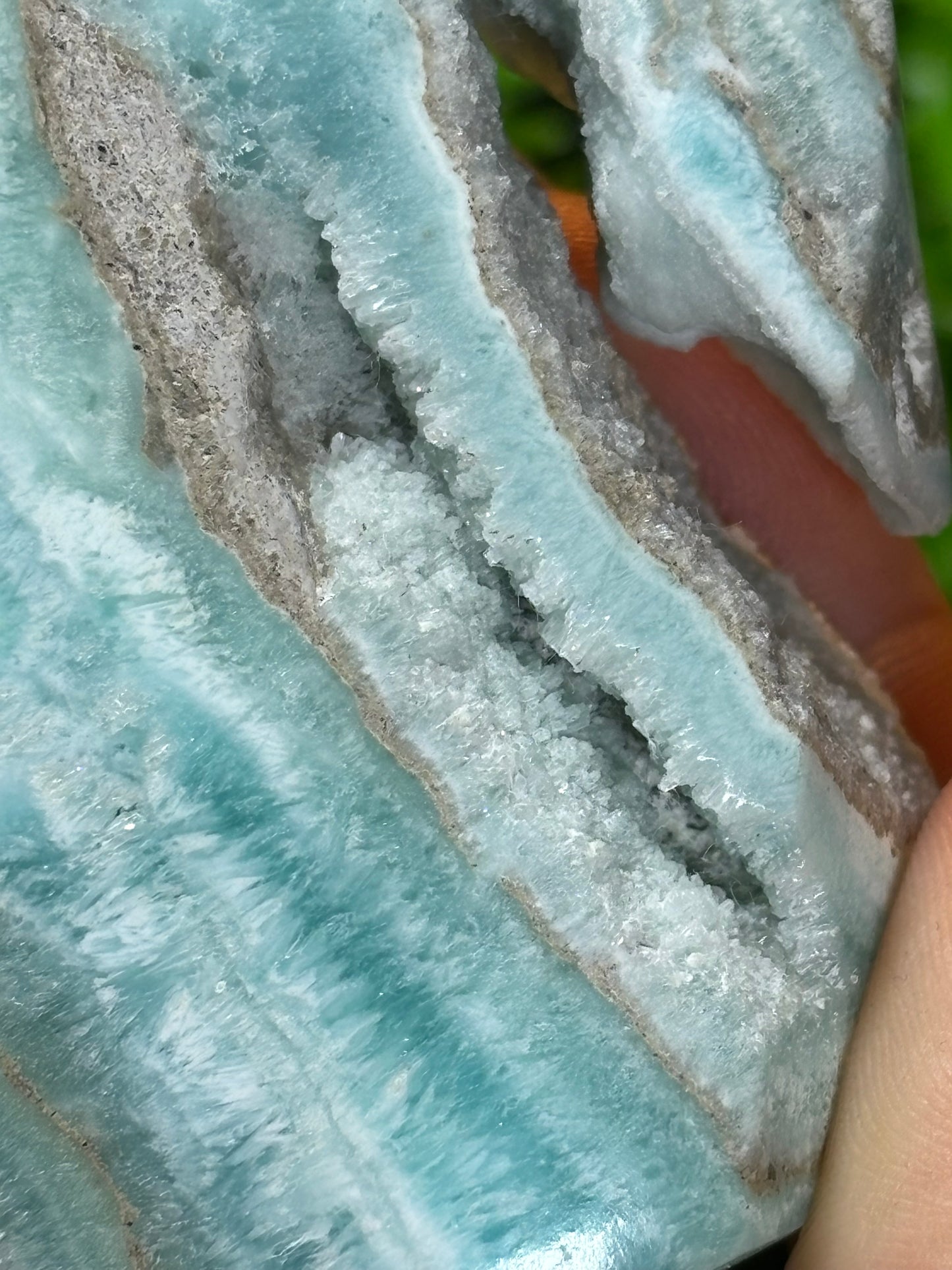 Blue Aragonite Shield