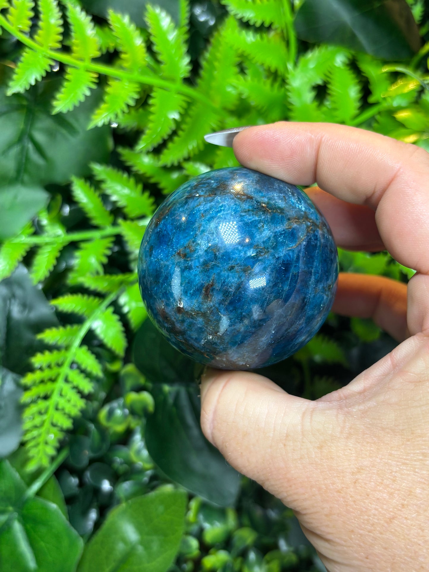 Blue Apatite Sphere - 5cm