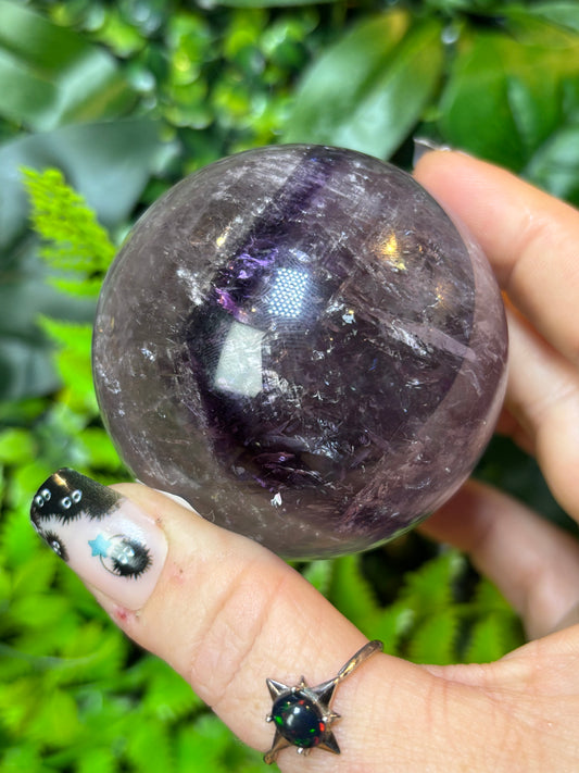 Brazilian Phantom Amethyst sphere