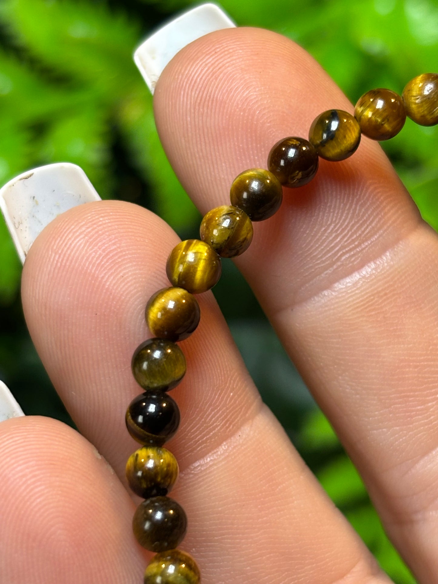 Tigers Eye beaded bracelet - 4mm
