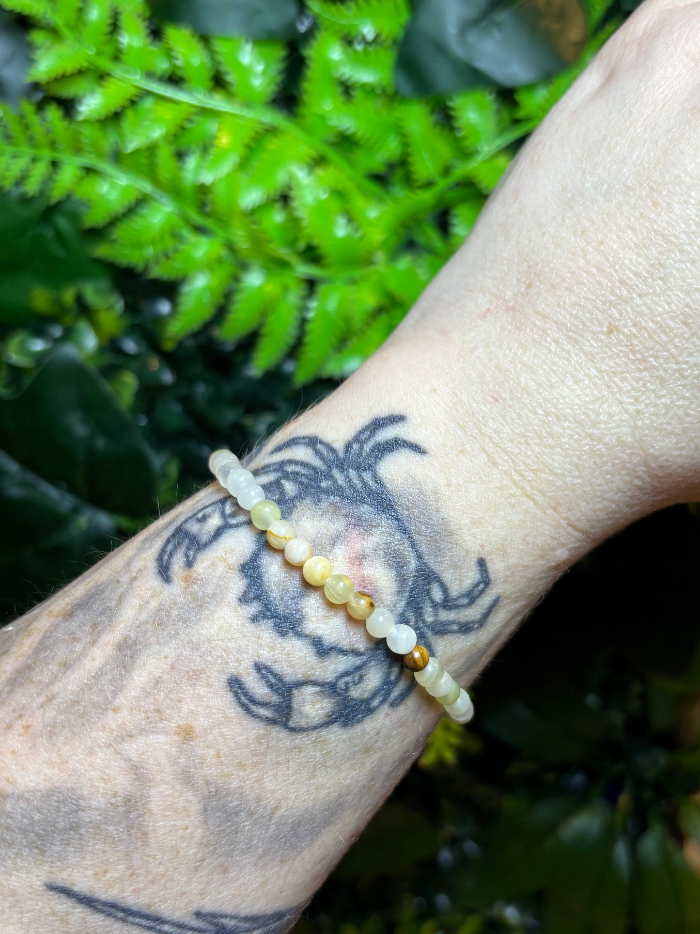 4mm beaded bracelets - elasticated - stackable - various