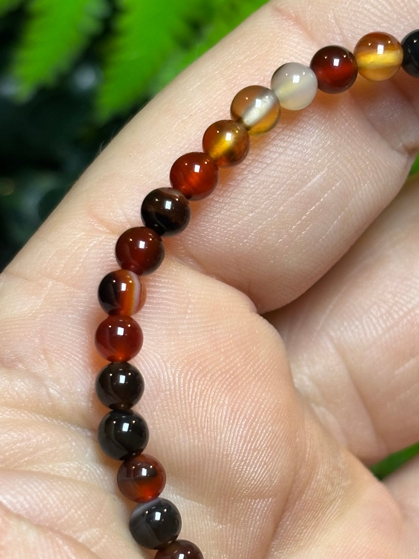 4mm beaded bracelets - elasticated - stackable - various