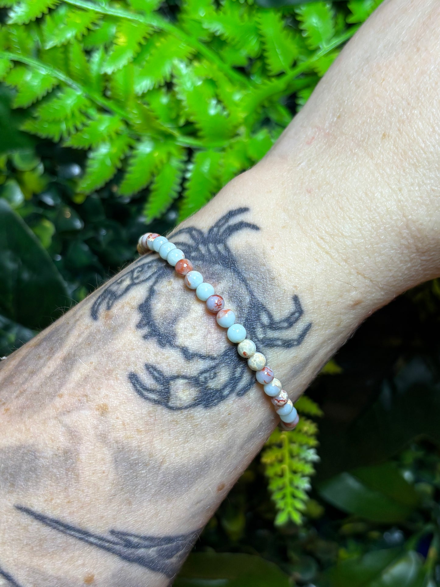 4mm beaded bracelets - elasticated - stackable - various