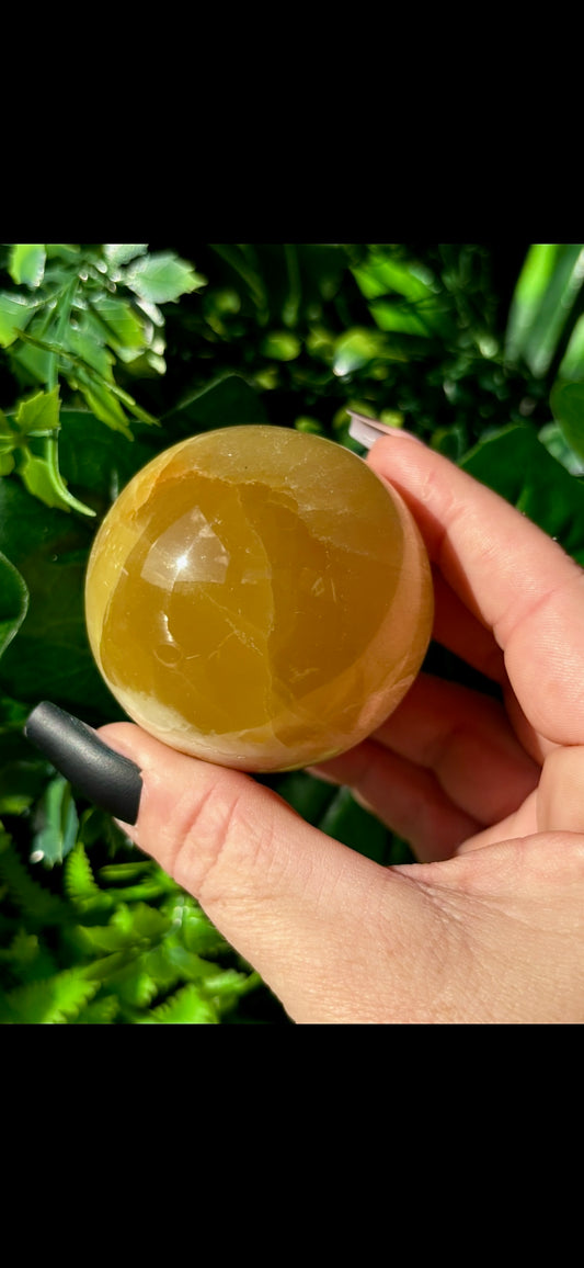 Lemon Calcite sphere