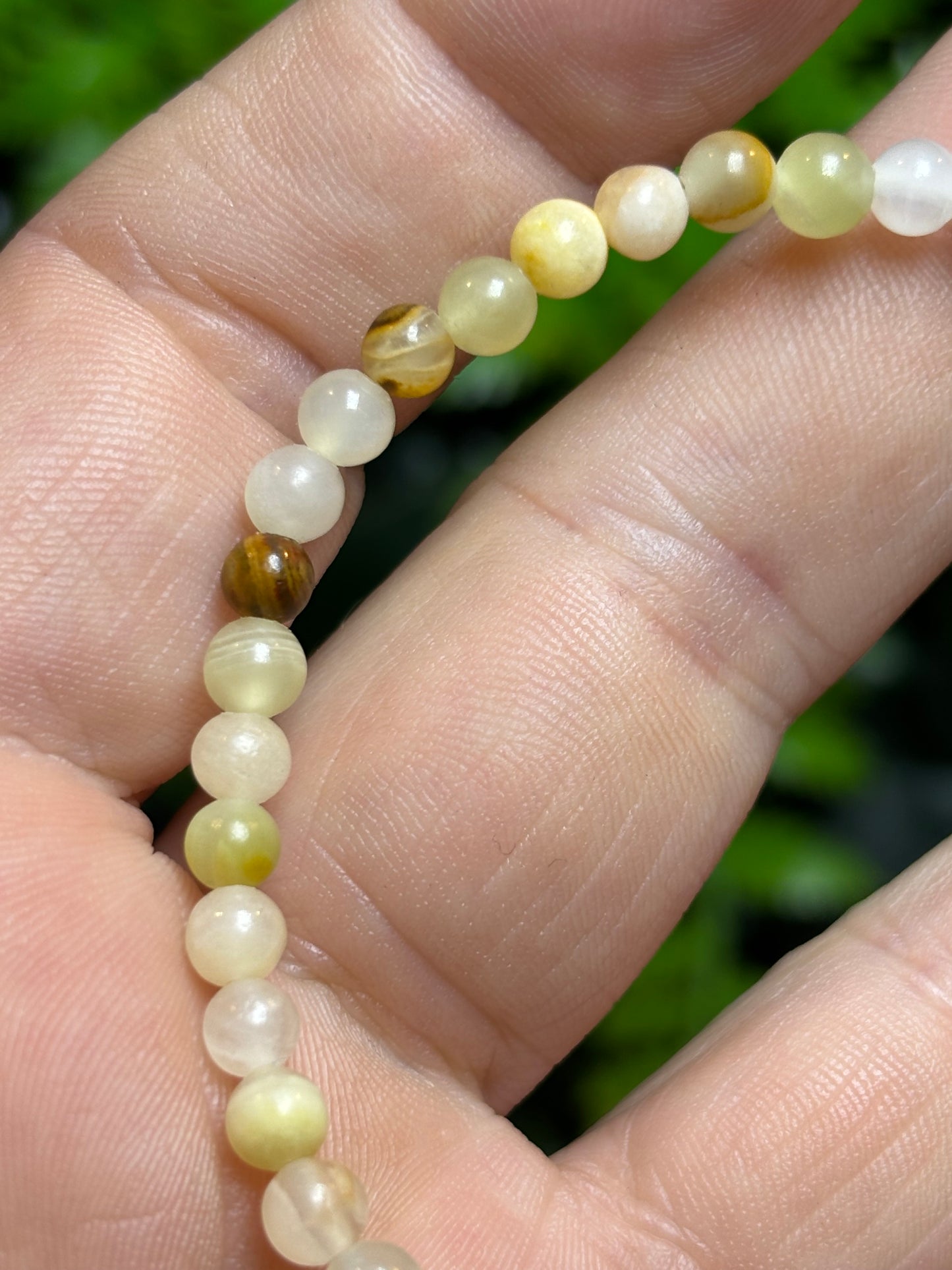 4mm beaded bracelets - elasticated - stackable - various