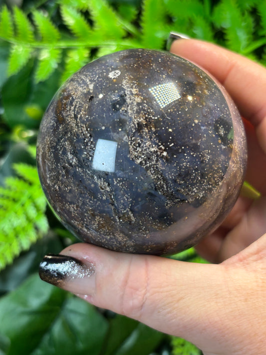 Starry Sky Agate sphere