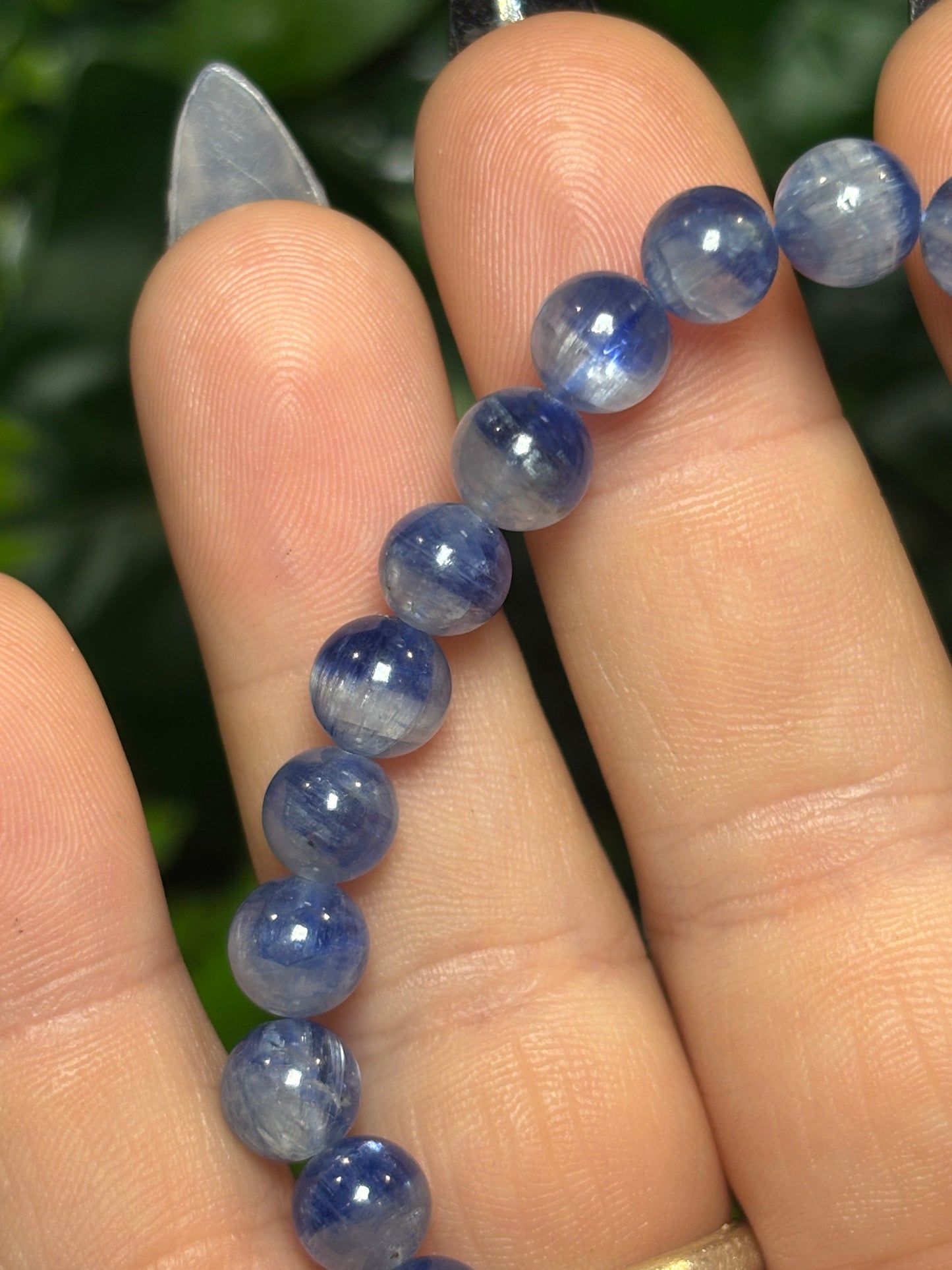 High Quality Kyanite beaded bracelet - 6mm