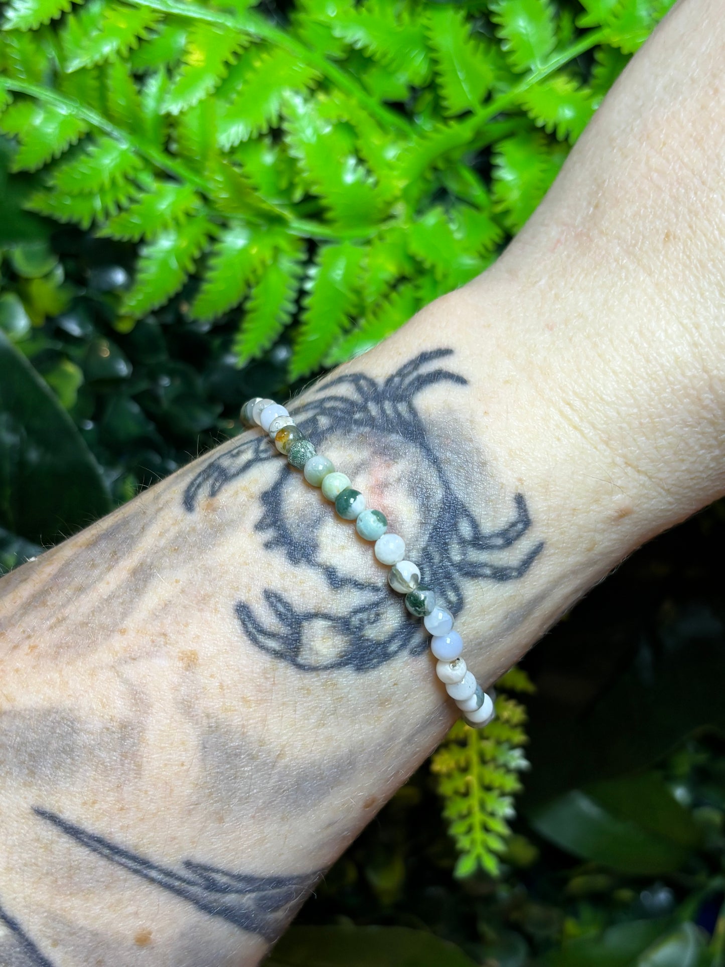 4mm beaded bracelets - elasticated - stackable - various