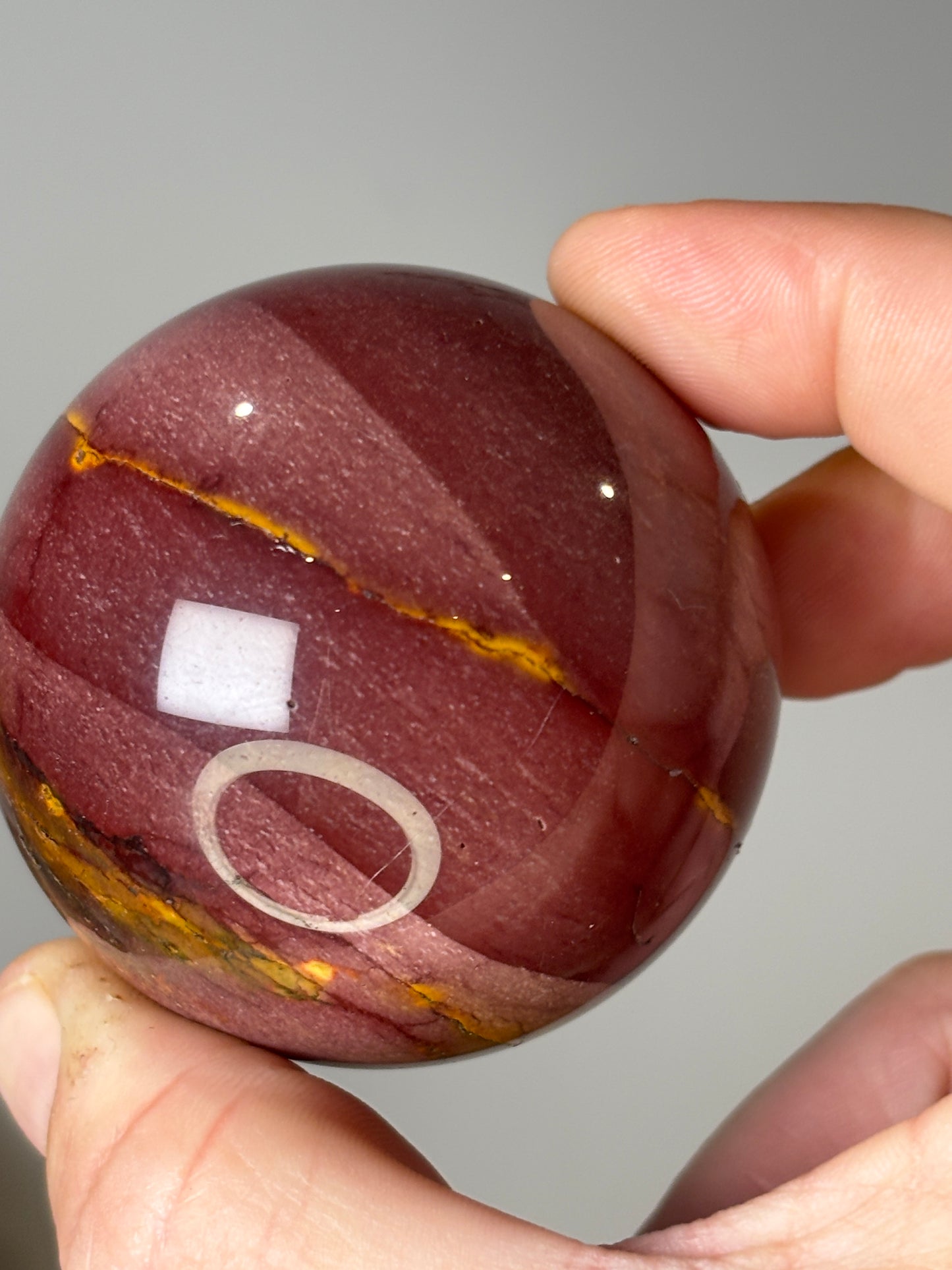 Mookaite spheres - various