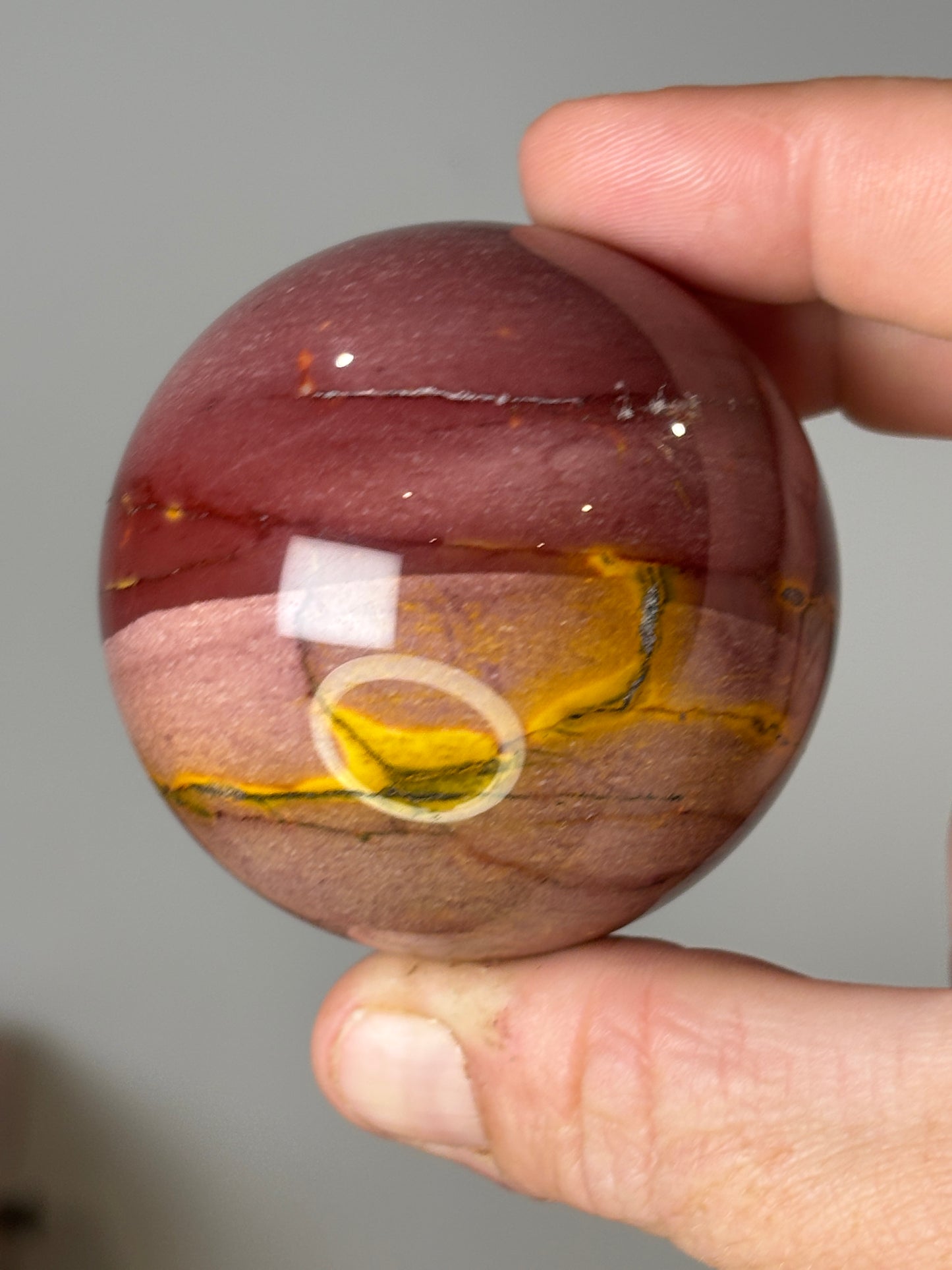 Mookaite spheres - various