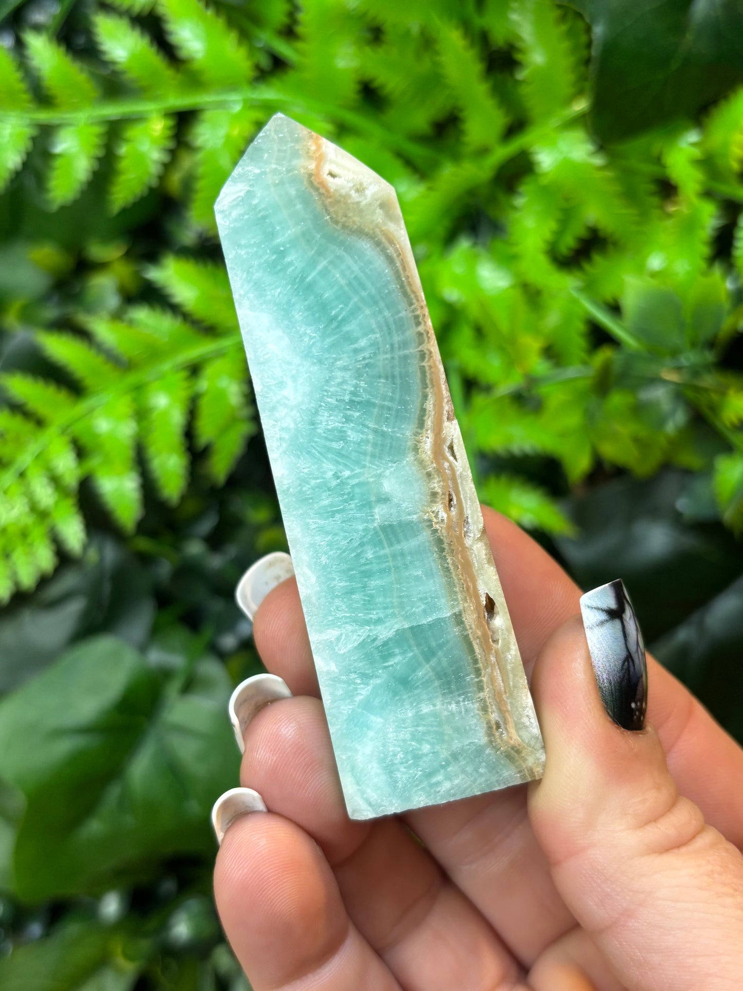 Blue Aragonite tower