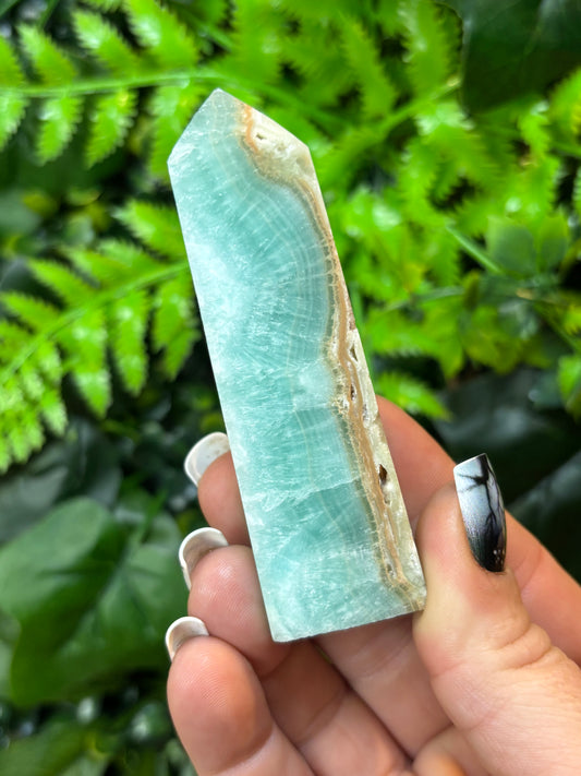 Blue Aragonite tower