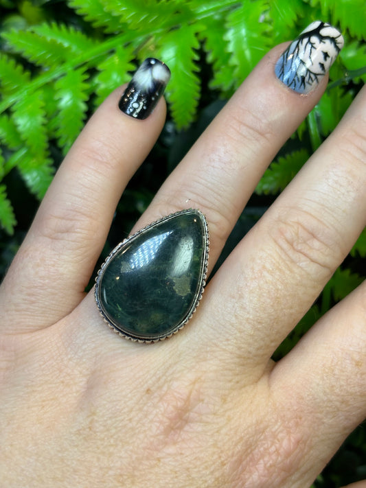 Ocean Jasper statement ring