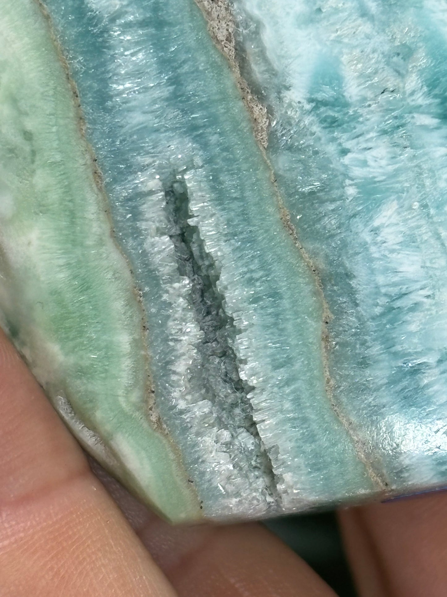Blue Aragonite Shield