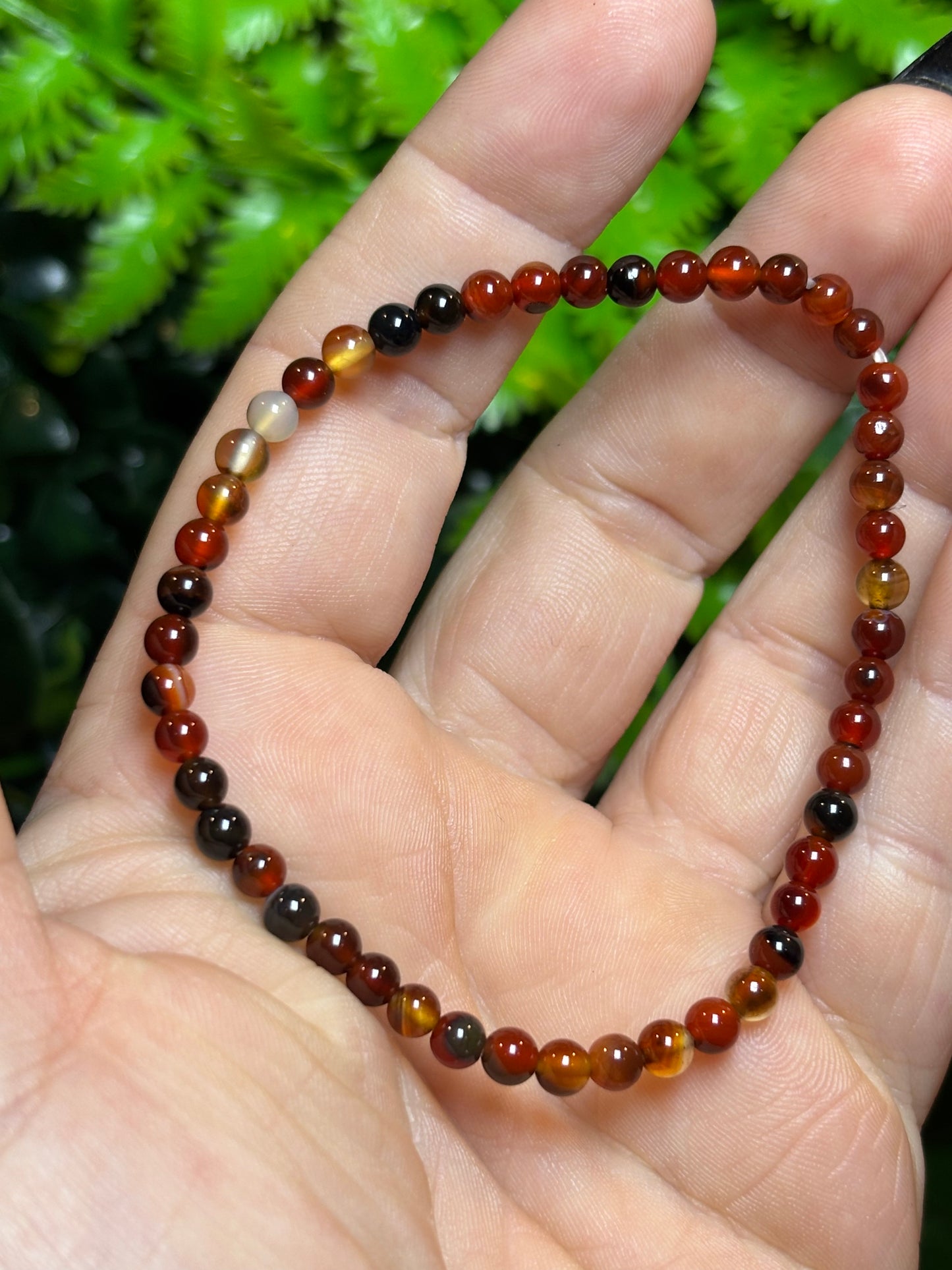 4mm beaded bracelets - elasticated - stackable - various