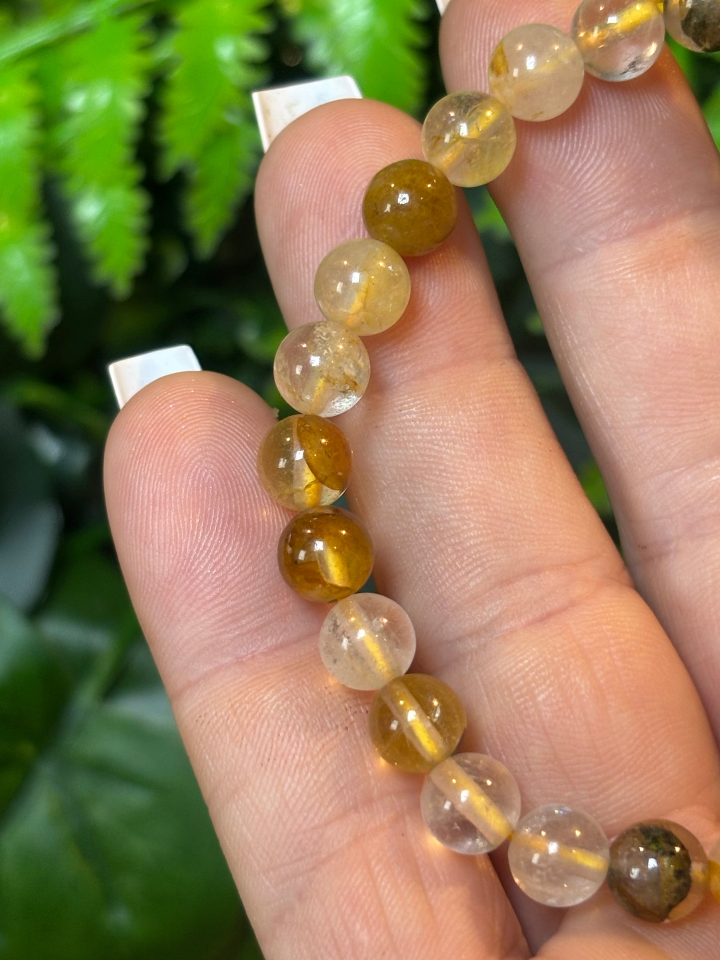 Golden Healer Quartz beaded bracelet - 6mm