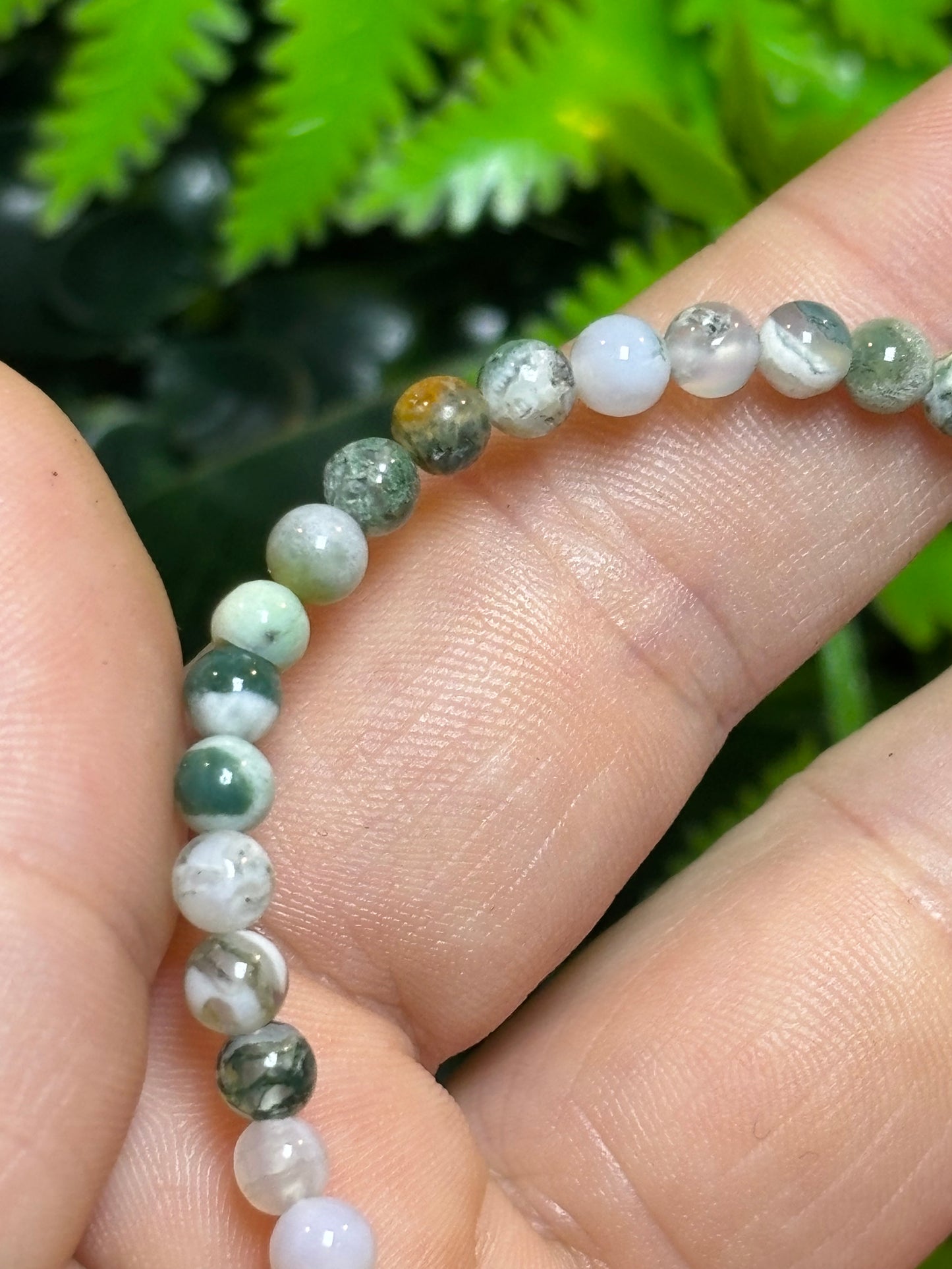 4mm beaded bracelets - elasticated - stackable - various