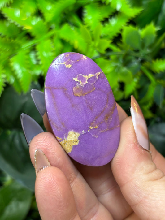 Phosphosiderite palm stone