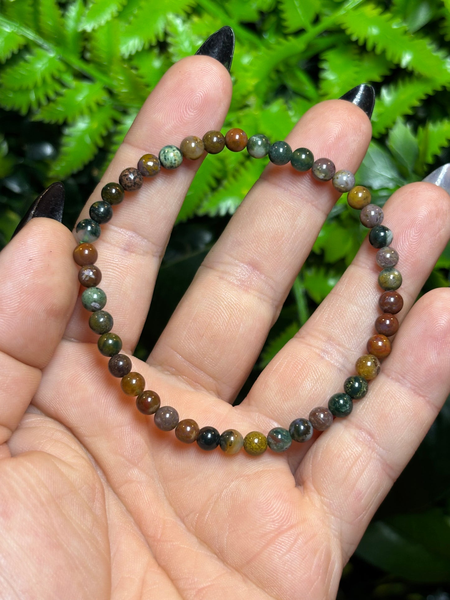 4mm beaded bracelets - elasticated - stackable - various