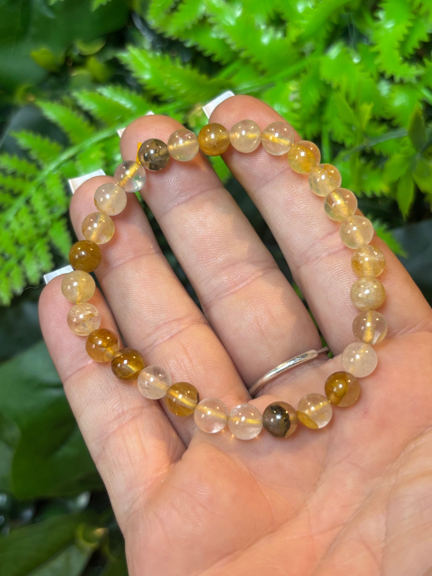 Golden Healer Quartz beaded bracelet - 6mm