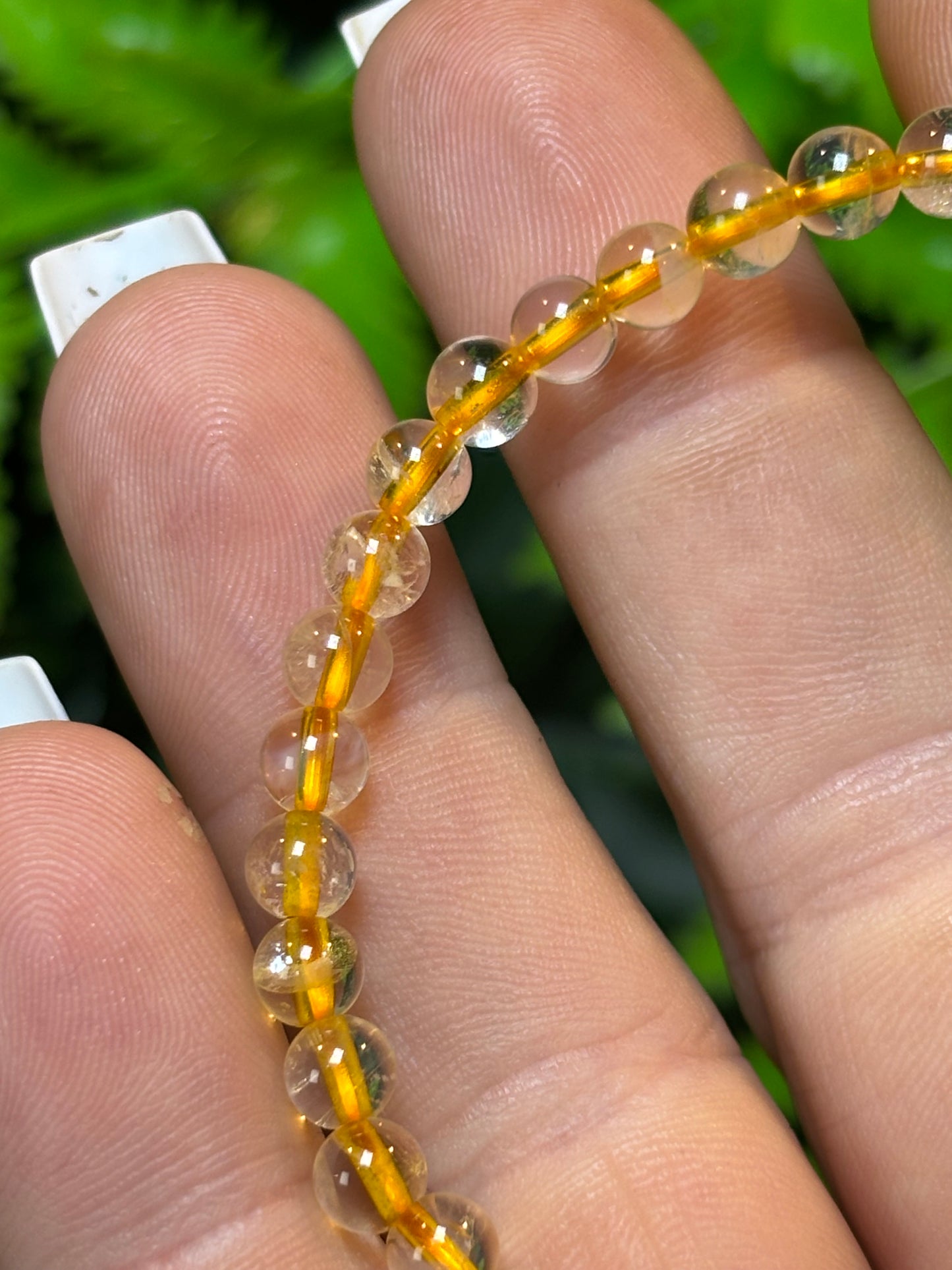 Citrine (HTA) beaded bracelet - 4mm