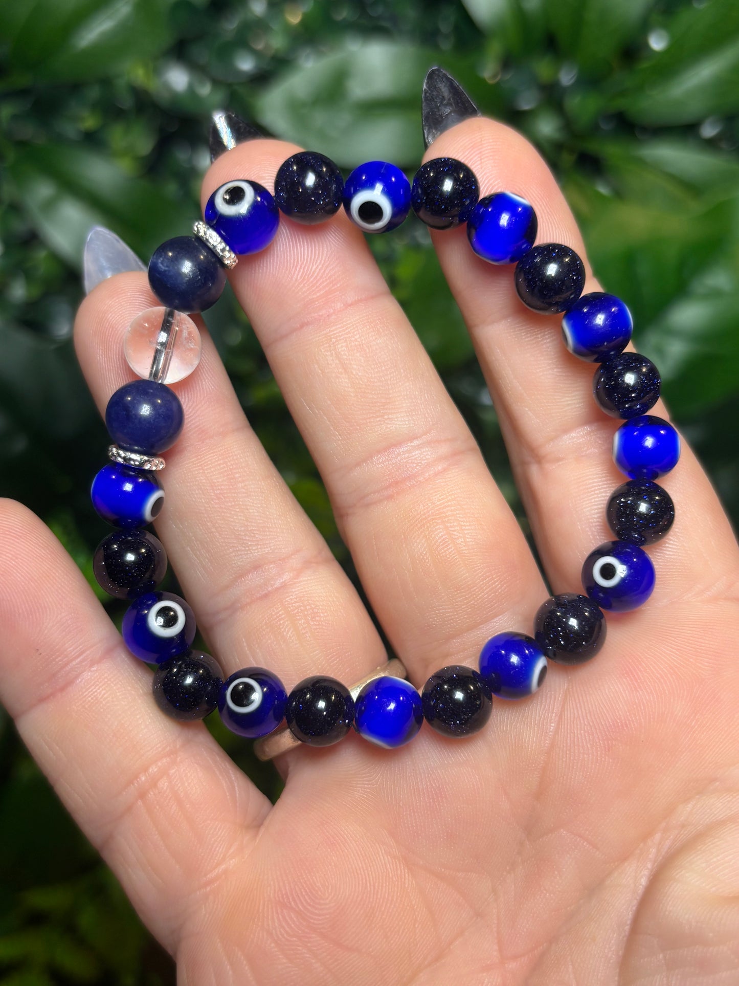 Evil Eye beaded bracelet - 8mm
