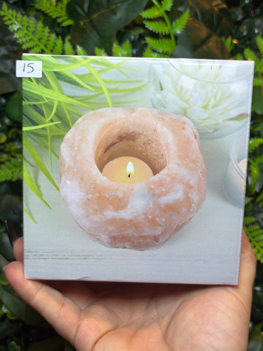 Himalayan Salt tea light holder