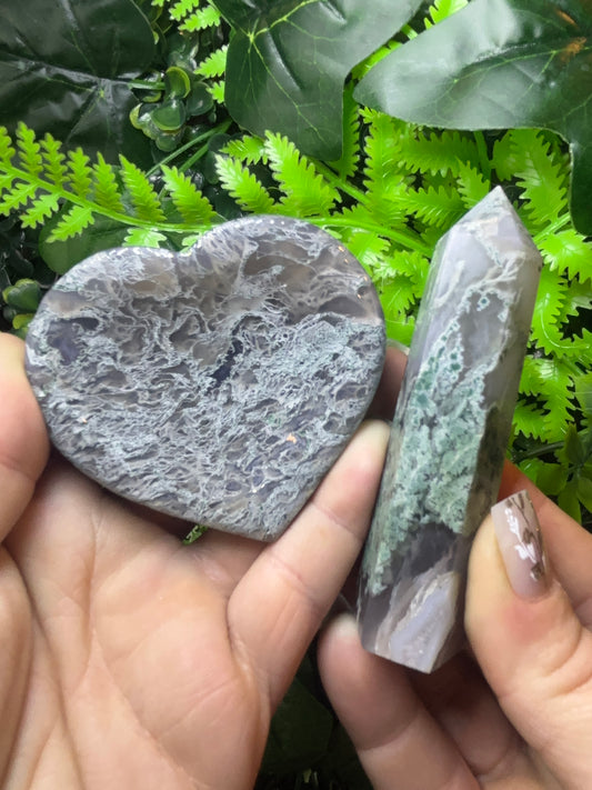 Grey Moss Agate bundle