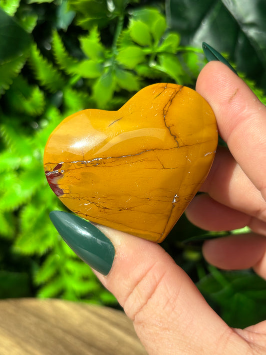 Mookaite hearts