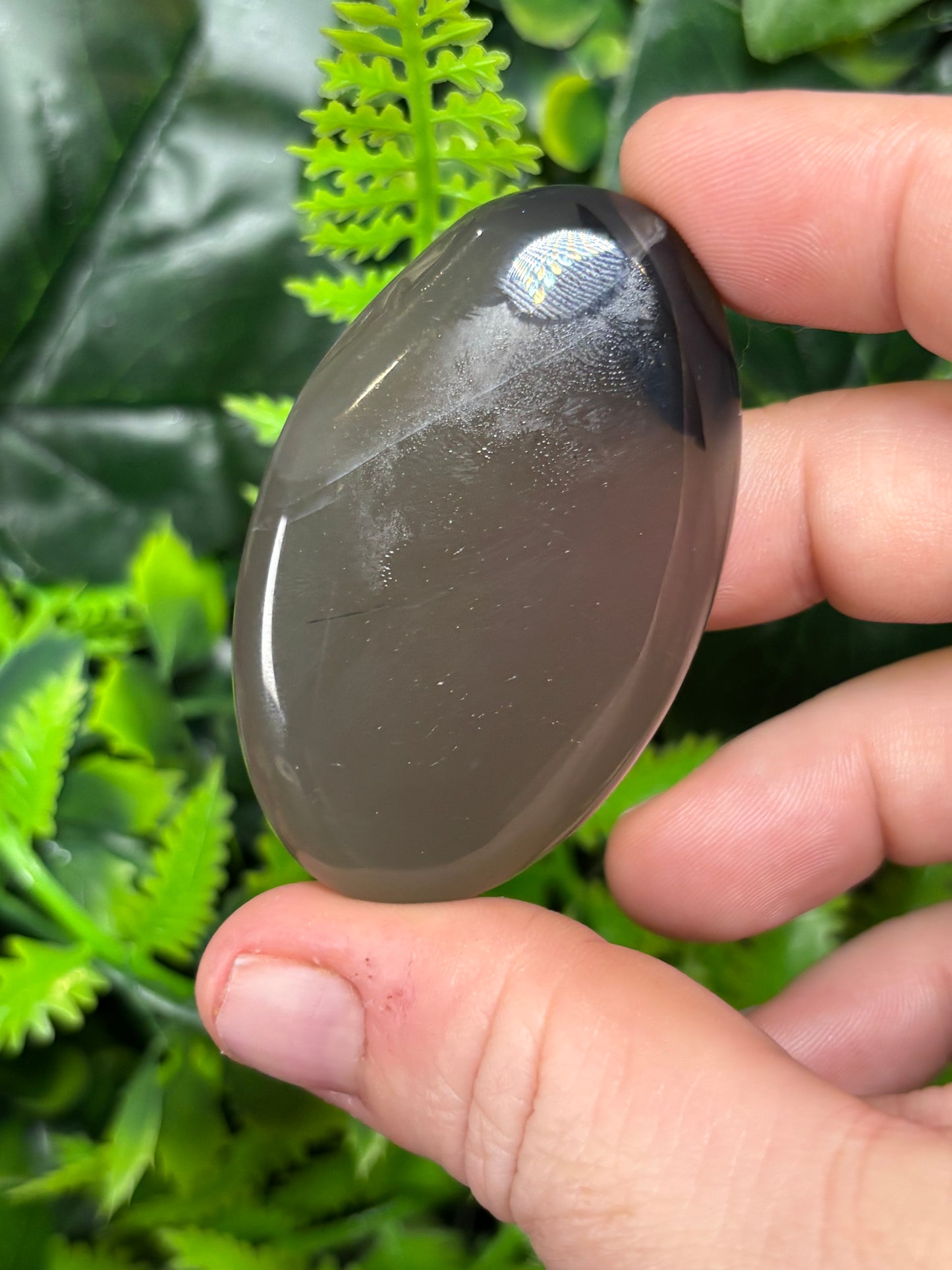 Volcano Agate palm stones - UV reactive