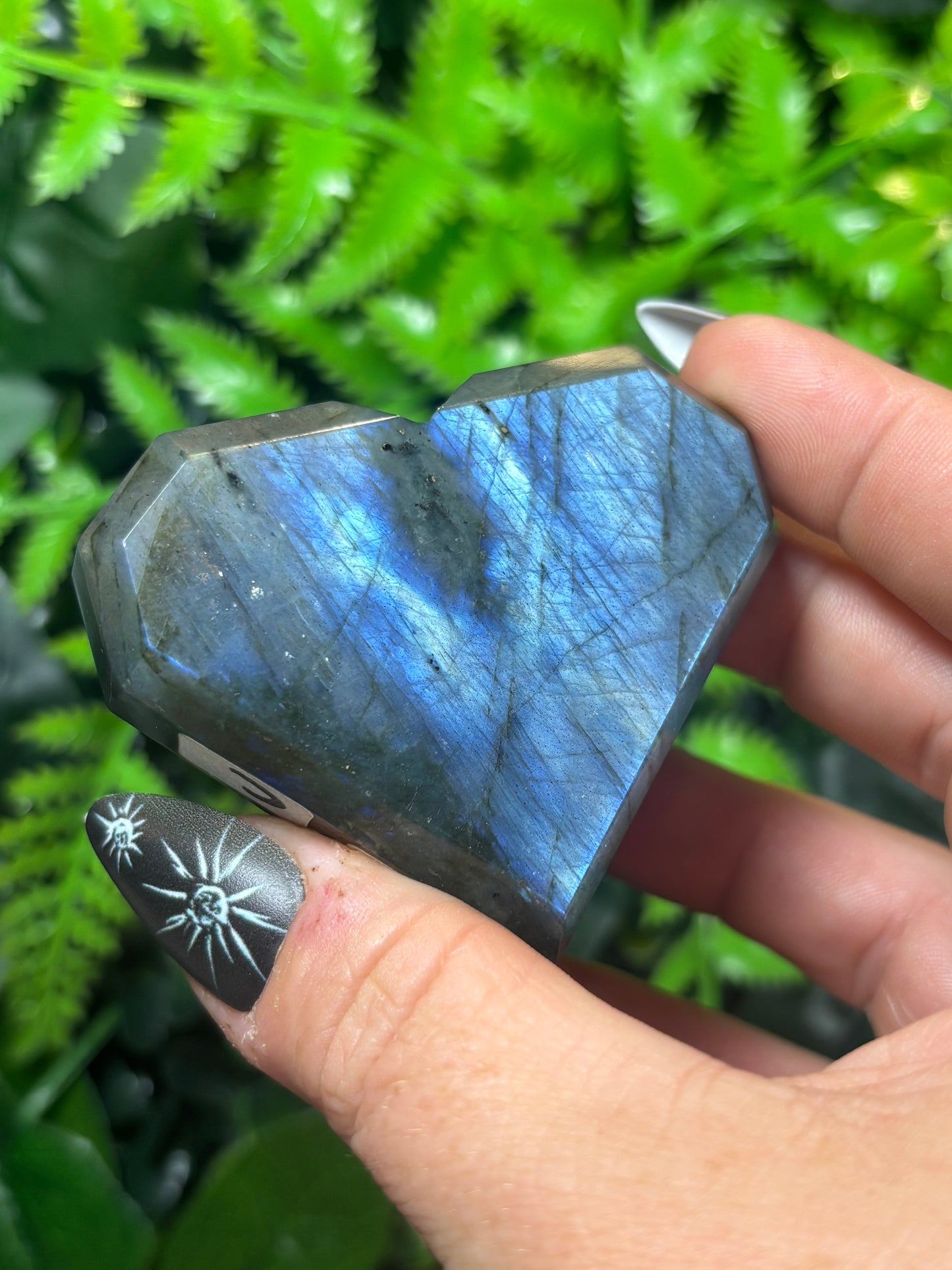 Labradorite Heart